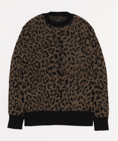 Allsaints All Saints Cheetah Print Sweater Crewneck Size US XL / EU 56 / 4 - 2 Thumbnail