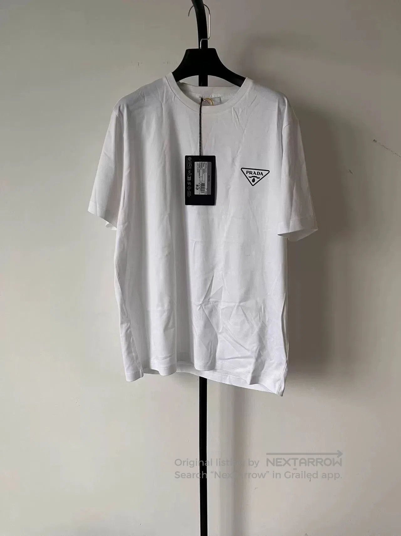 Prada PRADA Men's Short Sleeve Logo Print T-Shirt. Size US XXL / EU 58 / 5 - 1 Thumbnail