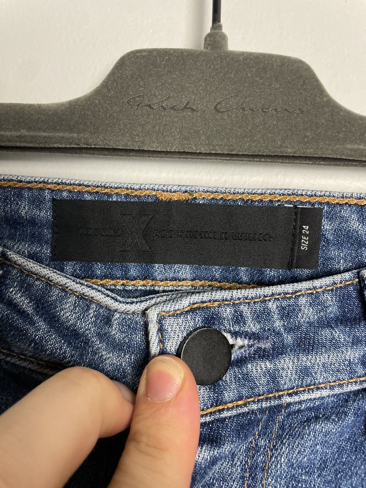Alexander Wang Alexander Wang Inside Out Hybrid Ride Crash Jeans Size 24" / US 00 / IT 34 - 3 Thumbnail