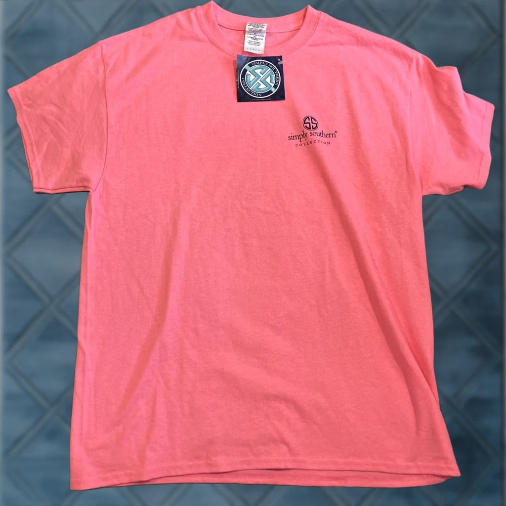 Vintage Simply Southern T-Shirt Pink Double Sided Graphic Shirt Large Mens Graphic Print NWT Primary Graphic Print Shirt Size US L / EU 52-54 / 3 - 1 Thumbnail