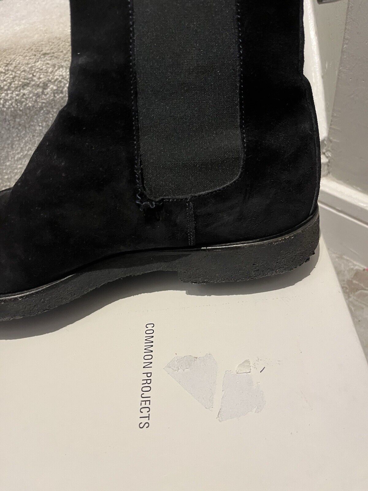 Common Projects Common Projects Black Suede Chelsea Boots Size US 9 / EU 42 - 4 Thumbnail