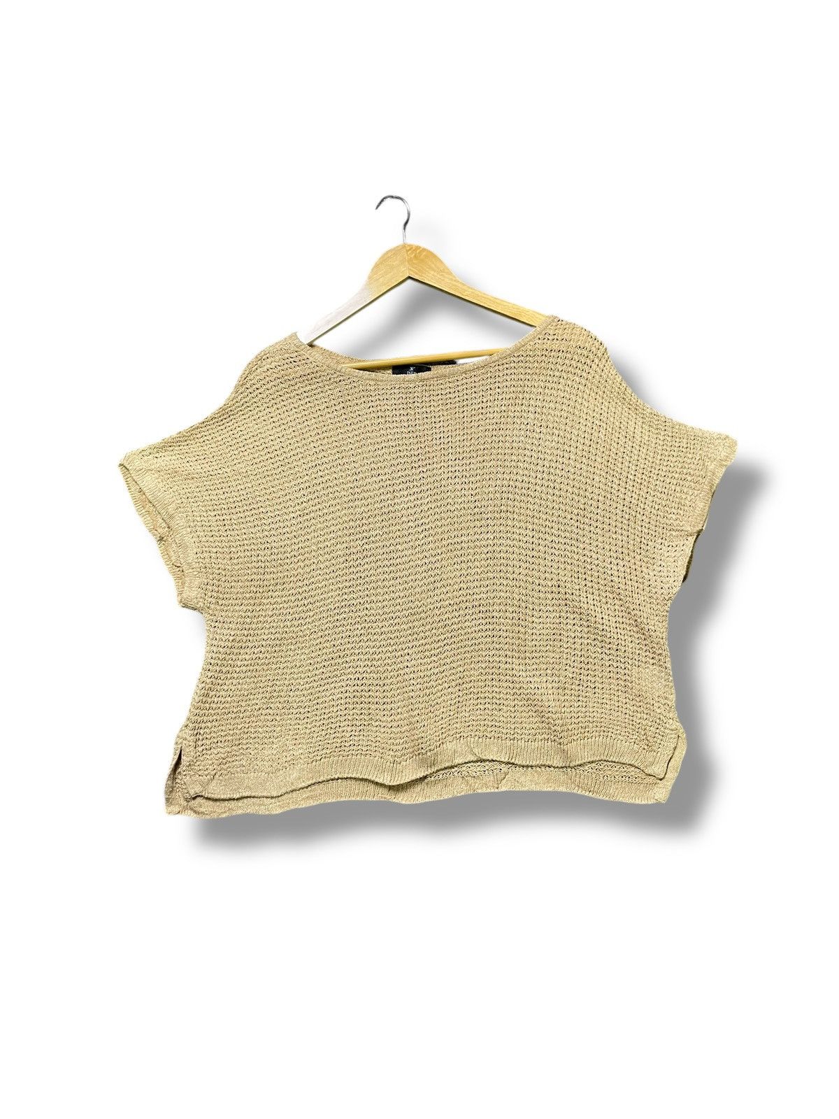 Designer × Japanese Brand × Vintage INED x Japanese Brand Knitted Short Sleeves(43) Size M / US 6-8 / IT 42-44 - 1 Thumbnail