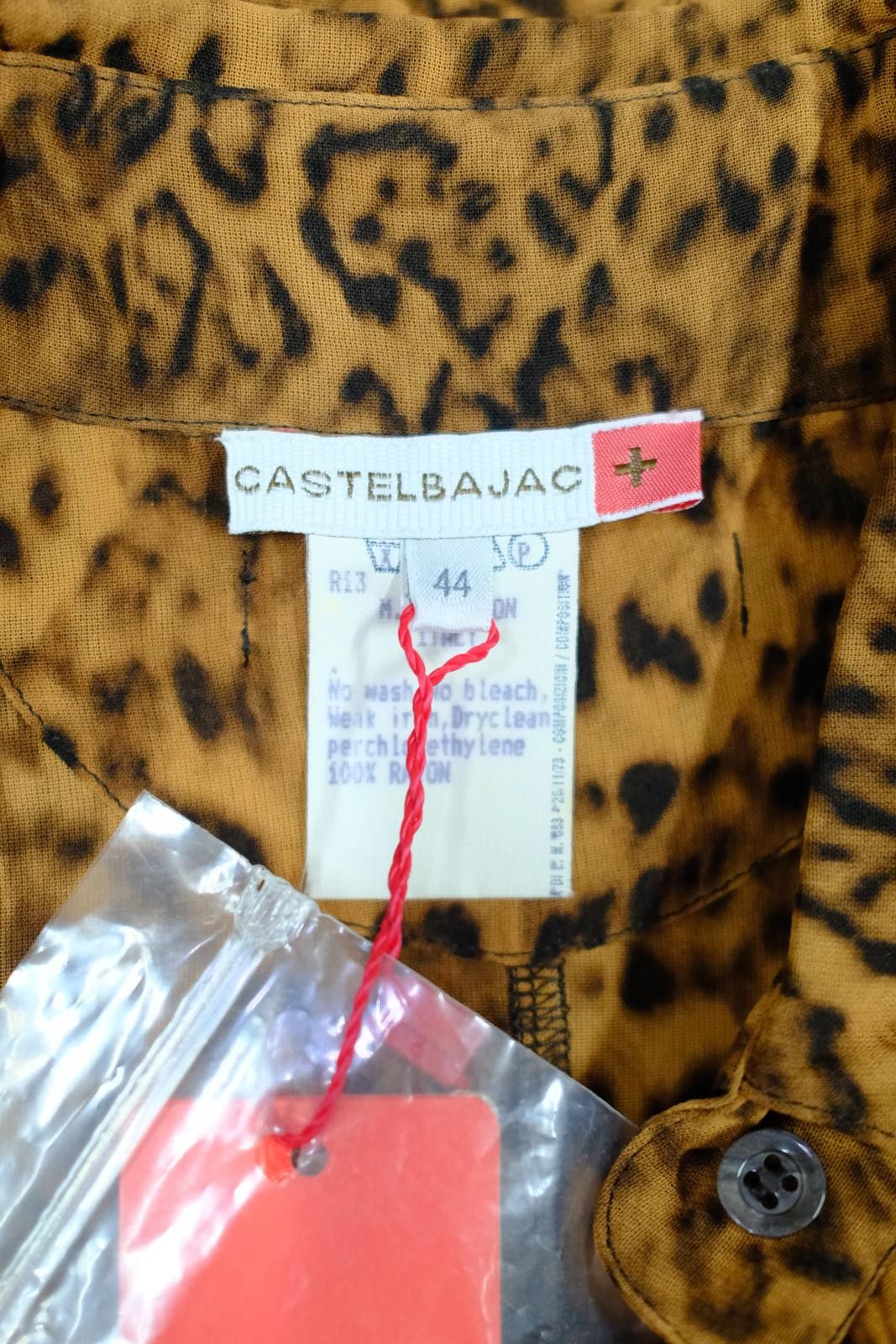 Jean Charles De Castelbajac 90's Castelbajac Leopard Print Long Sleeve Button-Up Size M / US 6-8 / IT 42-44 - 7 Thumbnail