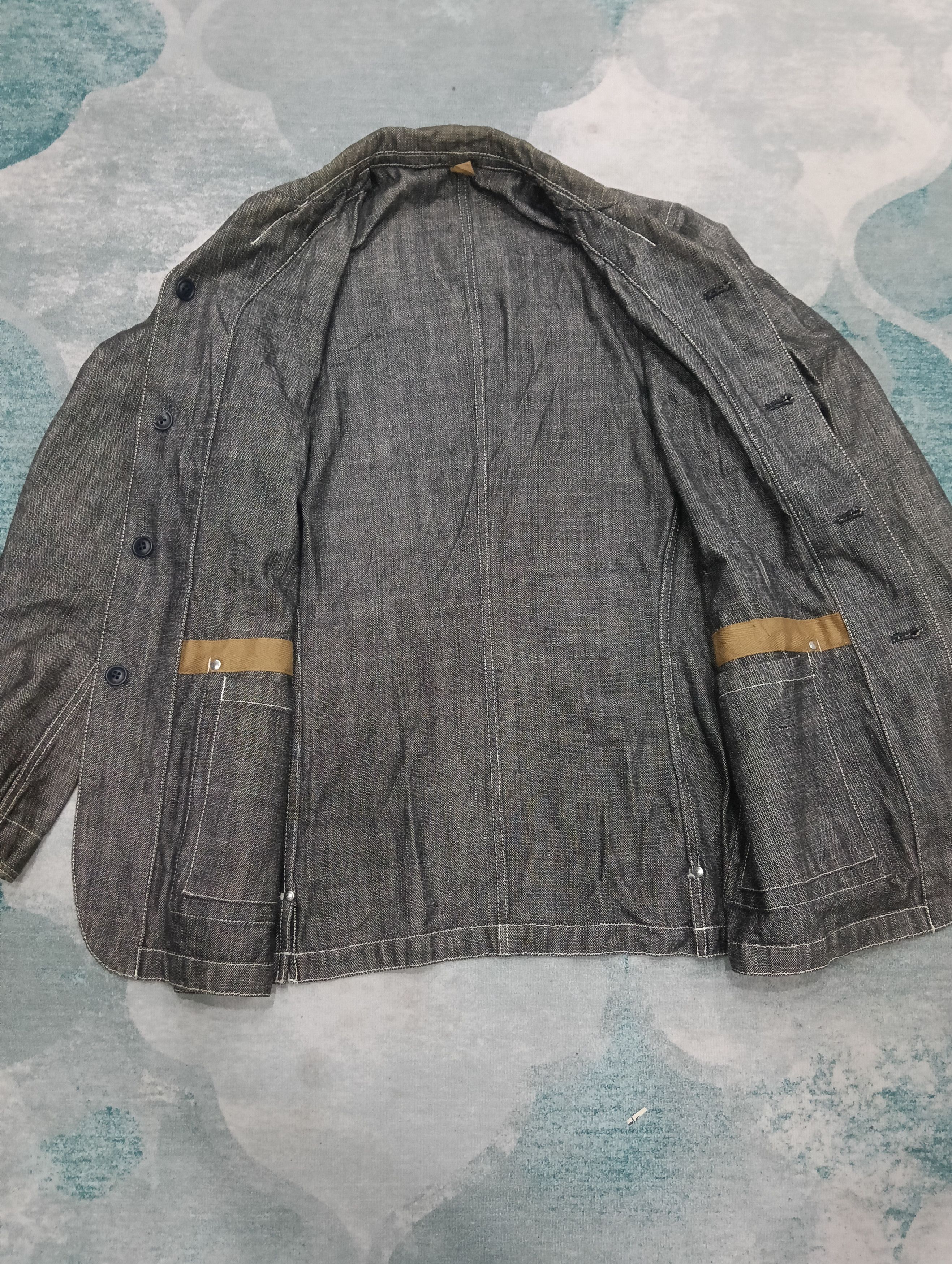 14th Addiction × Beauty Beast × Japanese Brand Hiromichi Nakano Like Indigo Shawl Collar Size US L / EU 52-54 / 3 - 4 Thumbnail