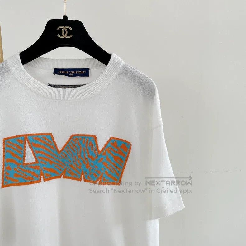 Louis Vuitton Louis Vuitton White letter knit short sleeves Size US XS / EU 42 / 0 - 3 Thumbnail