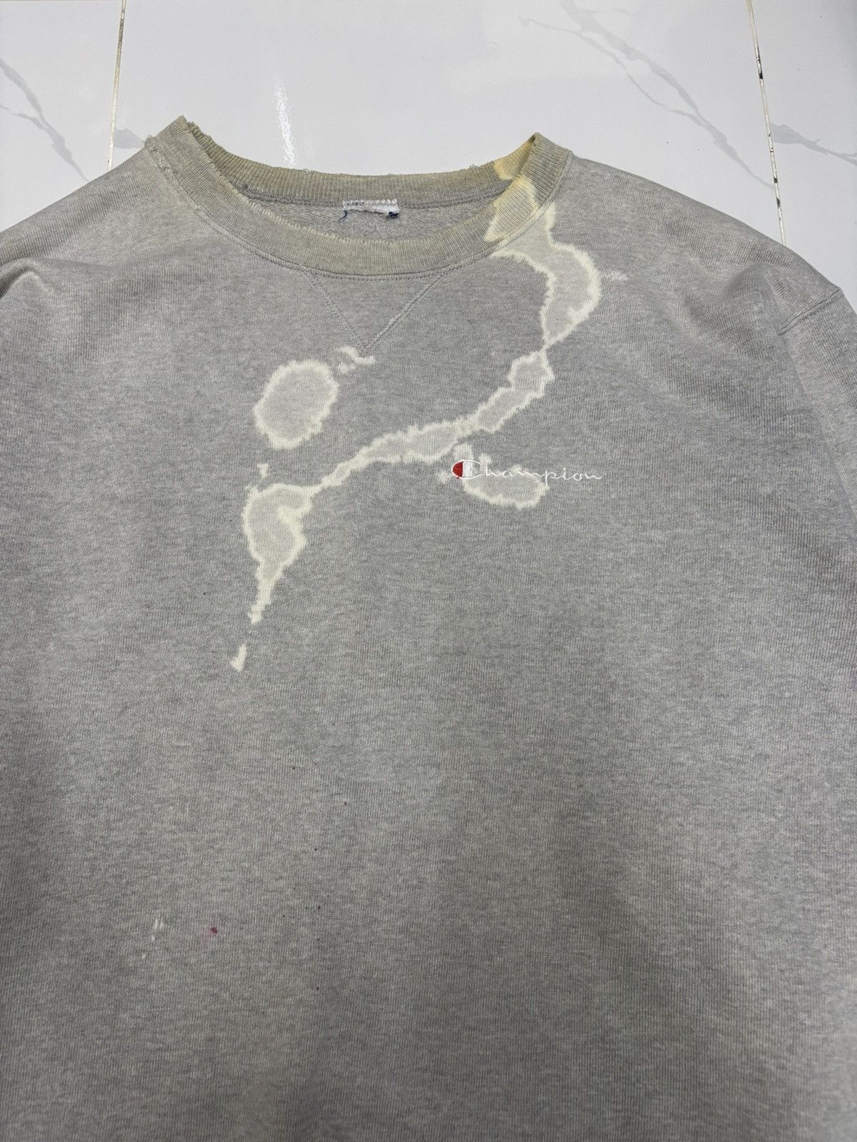 Champion RARE🔥60s CHAMPION REVERSE WEAVE ACID WASH THRASH SWEATSHIRT Size US XL / EU 56 / 4 - 11 Thumbnail