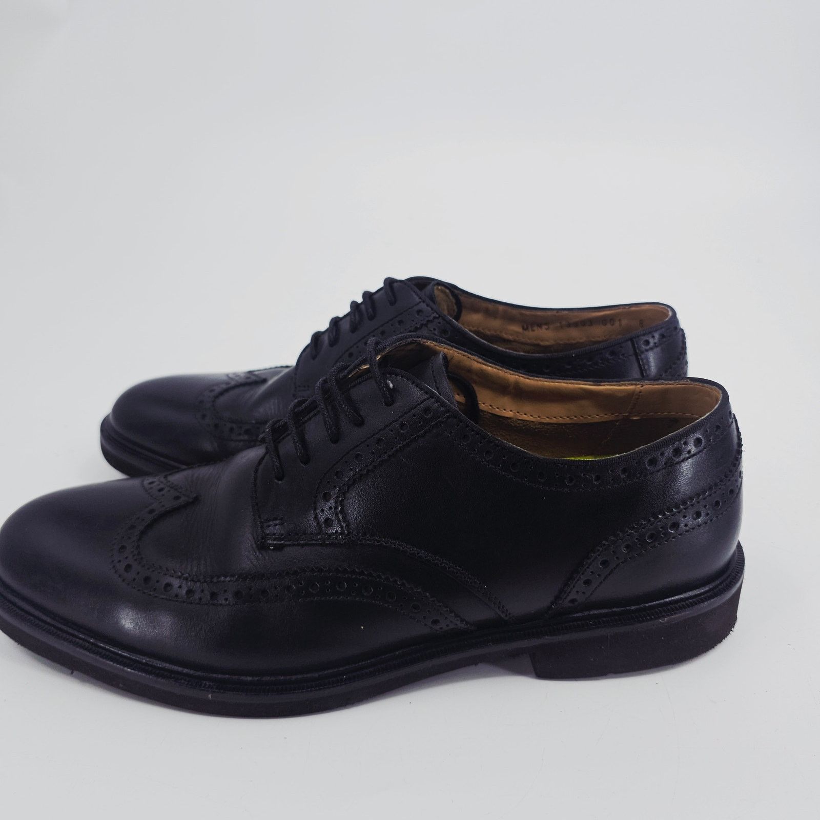 Florsheim Florsheim CT Network Wing Tip Oxford Black Leather Shoe 8 D Size US 8 / EU 41 - 3 Thumbnail