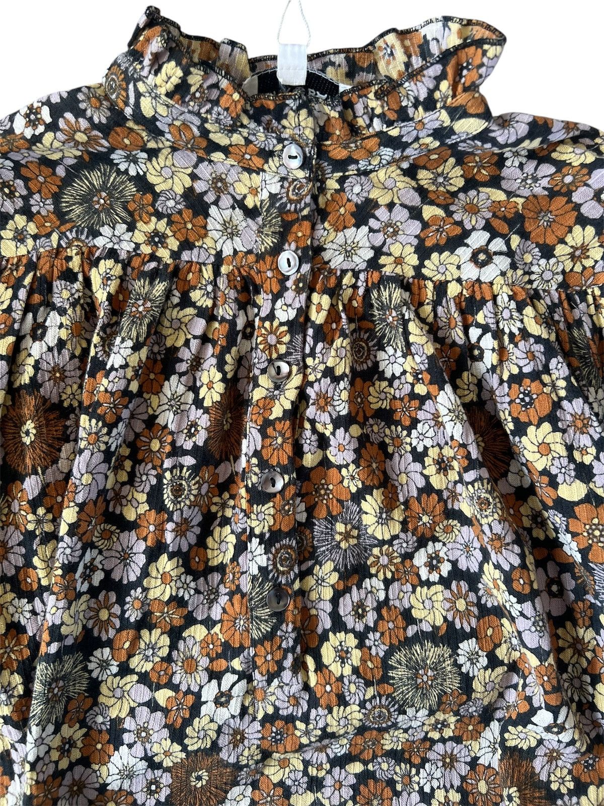 Antik Batik Antik Batik Colline Floral High Neck Blouse | XS Size XS / US 0-2 / IT 36-38 - 5 Thumbnail