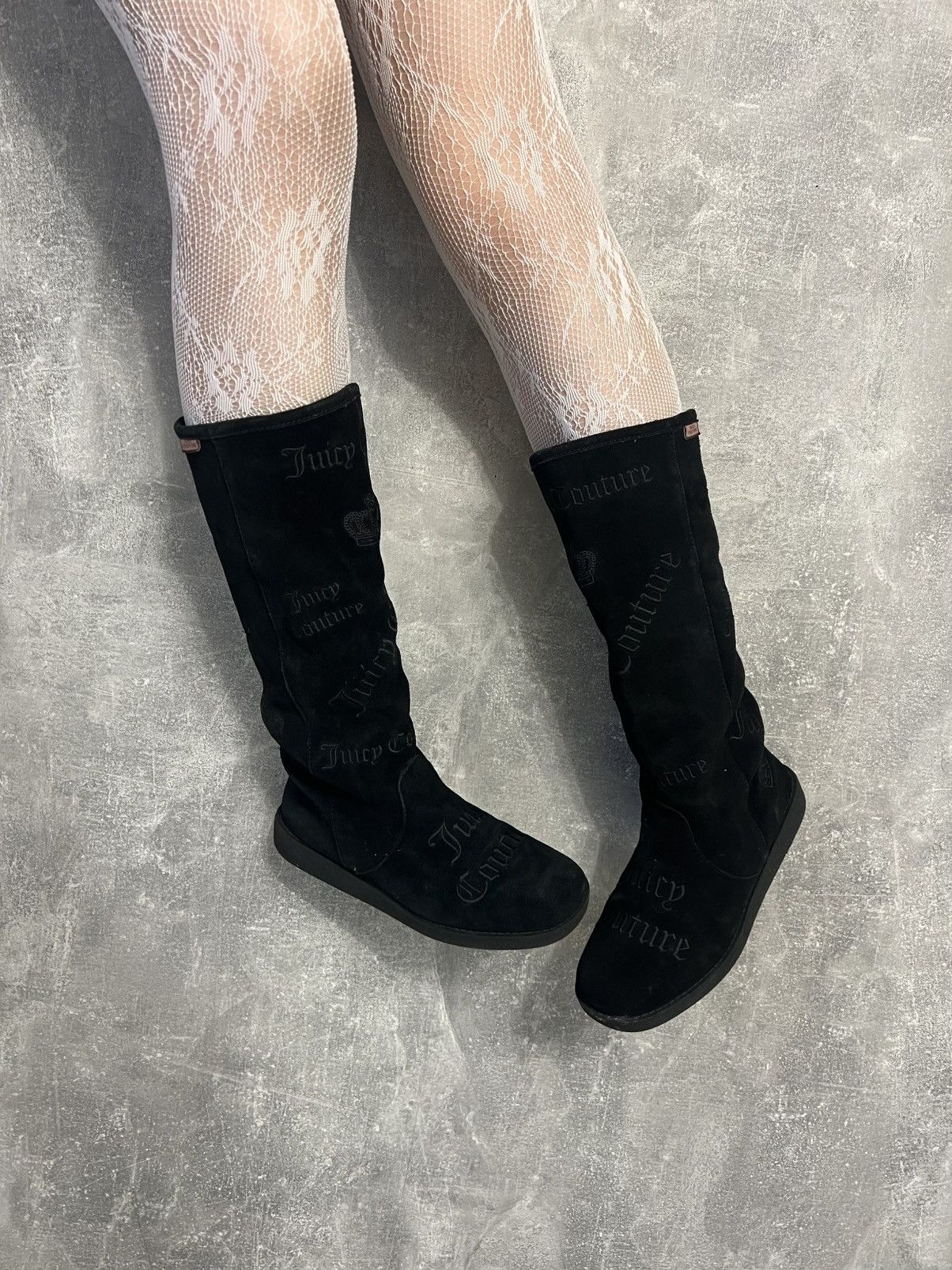 Juicy Couture × Vintage Vintage Juicy Couture high boxer boots moto biker shoes core Size US 7 / IT 37 - 1 Thumbnail