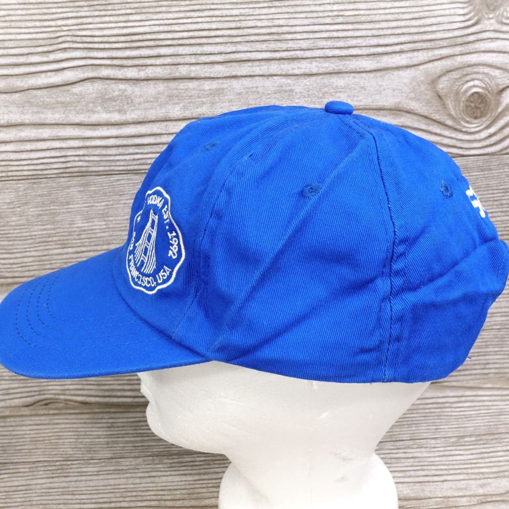 Vintage SKYY VODKA PROMO BLUE ADJUSTABLE STRAPBACK BASEBALL HAT CAP C Size ONE SIZE - 4 Thumbnail
