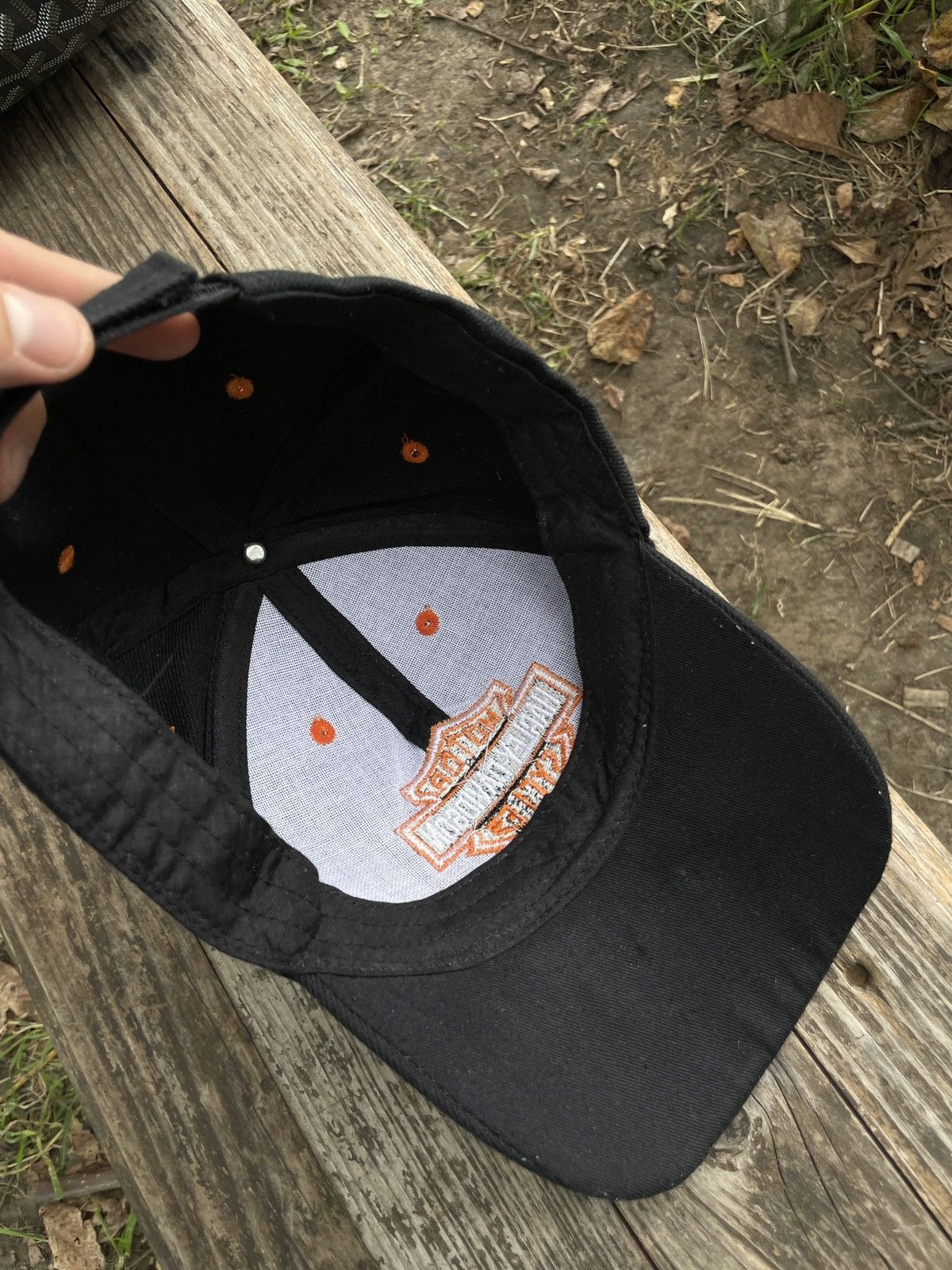 Vintage Vintage Harley Davidson Flame Cap Hat Metal logo Size ONE SIZE - 13 Thumbnail