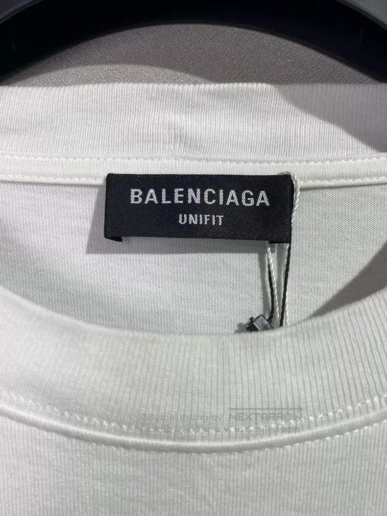 Balenciaga Balenciaga White Rainbow Short Sleeve Size US M / EU 48-50 / 2 - 6 Thumbnail