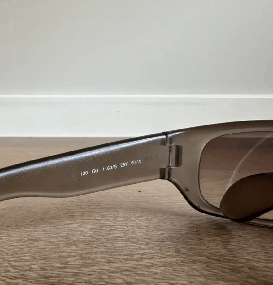 Gucci Gucci Sunglasses 1169 Mask Logo Shield GG Sport Vintage Size ONE SIZE - 4 Thumbnail