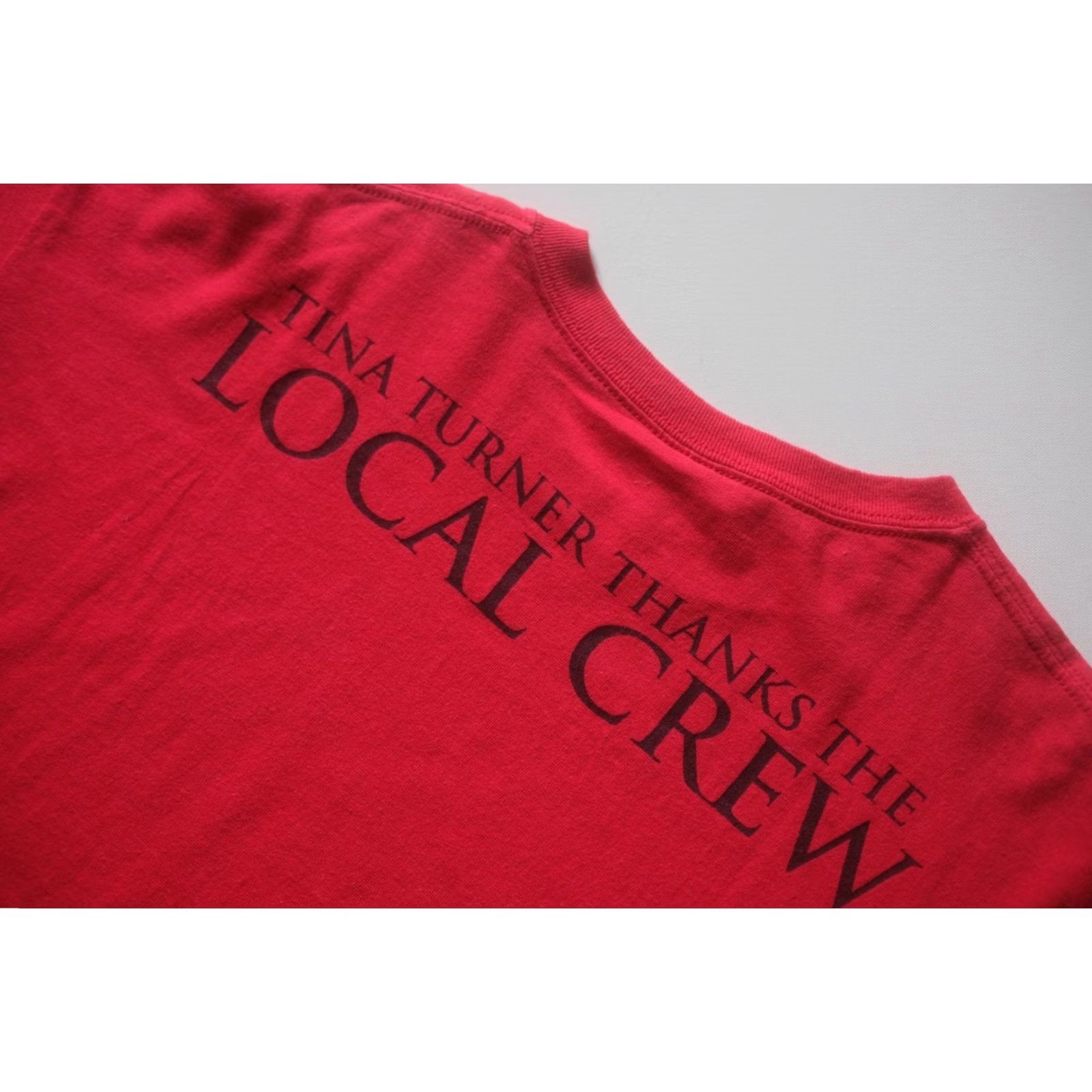 Anvil VINTAGE ANVIL TINA TURNER Y2K RETRO THANK YOU CREW GRAPHIC RED T SHIRT SZ XL Size US XL / EU 56 / 4 - 5 Thumbnail
