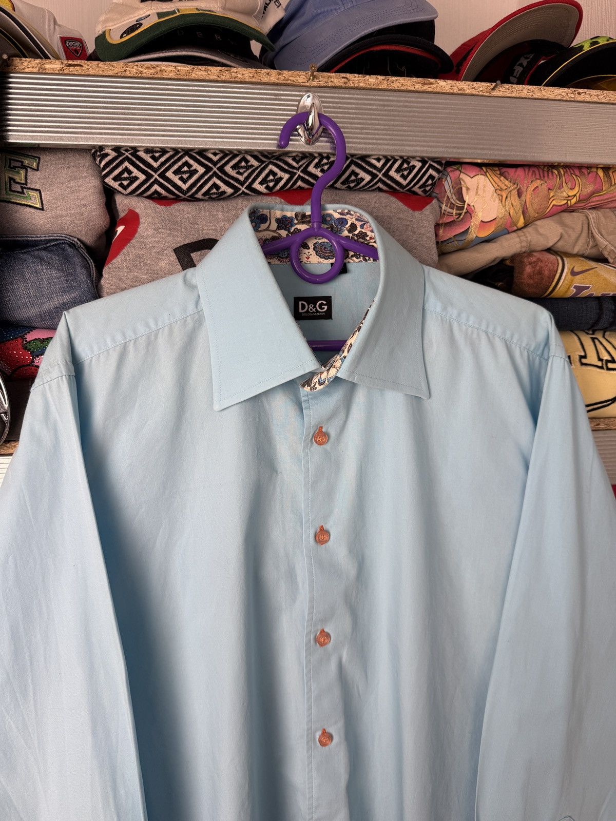 Dolce & Gabbana Dolce & Gabbana Painted Flower Button Up Shirt Tee Size US XL / EU 56 / 4 - 3 Thumbnail