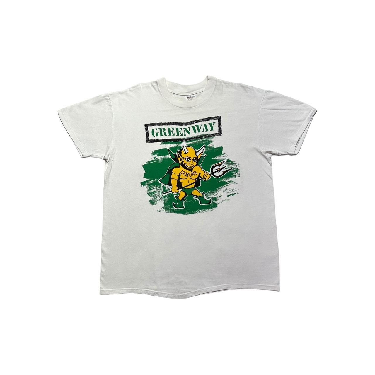 Hanes × NCAA × Vintage Vintage Greenway Demons T-Shirt Size US XL / EU 56 / 4 - 1 Thumbnail