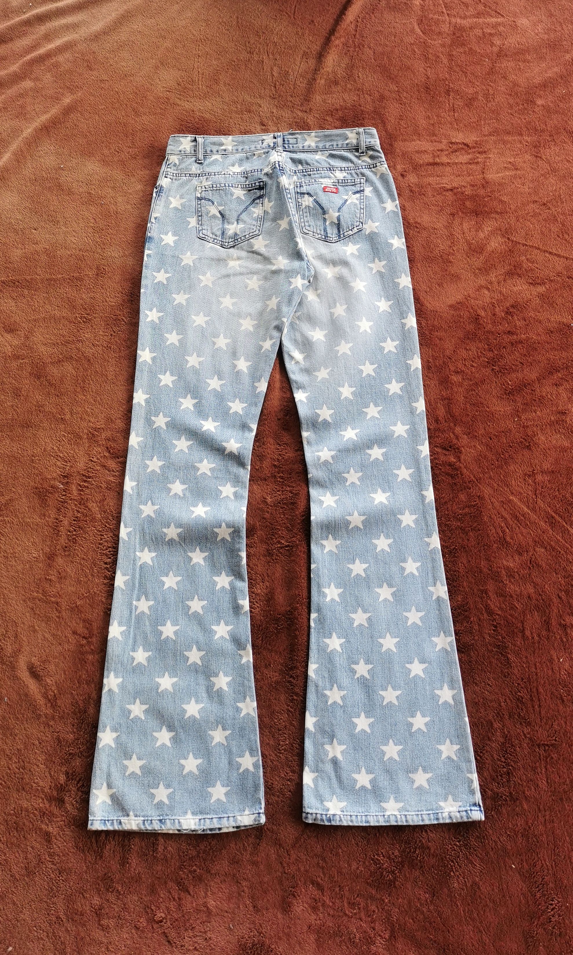 Miss Sixty Vintage Miss Sixty Star Pattern Flare Jeans Size 28" / US 6 / IT 42 - 2 Thumbnail
