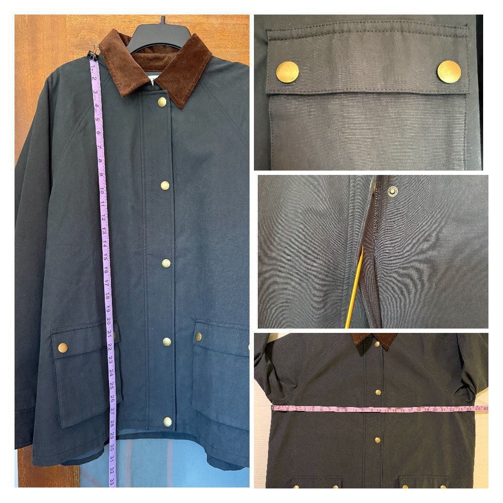 ASTR The Label ASTR The Label Rylan Cotton NAVY Barn Jacket Corduroy Collar Size L / US 10 / IT 46 - 7 Thumbnail