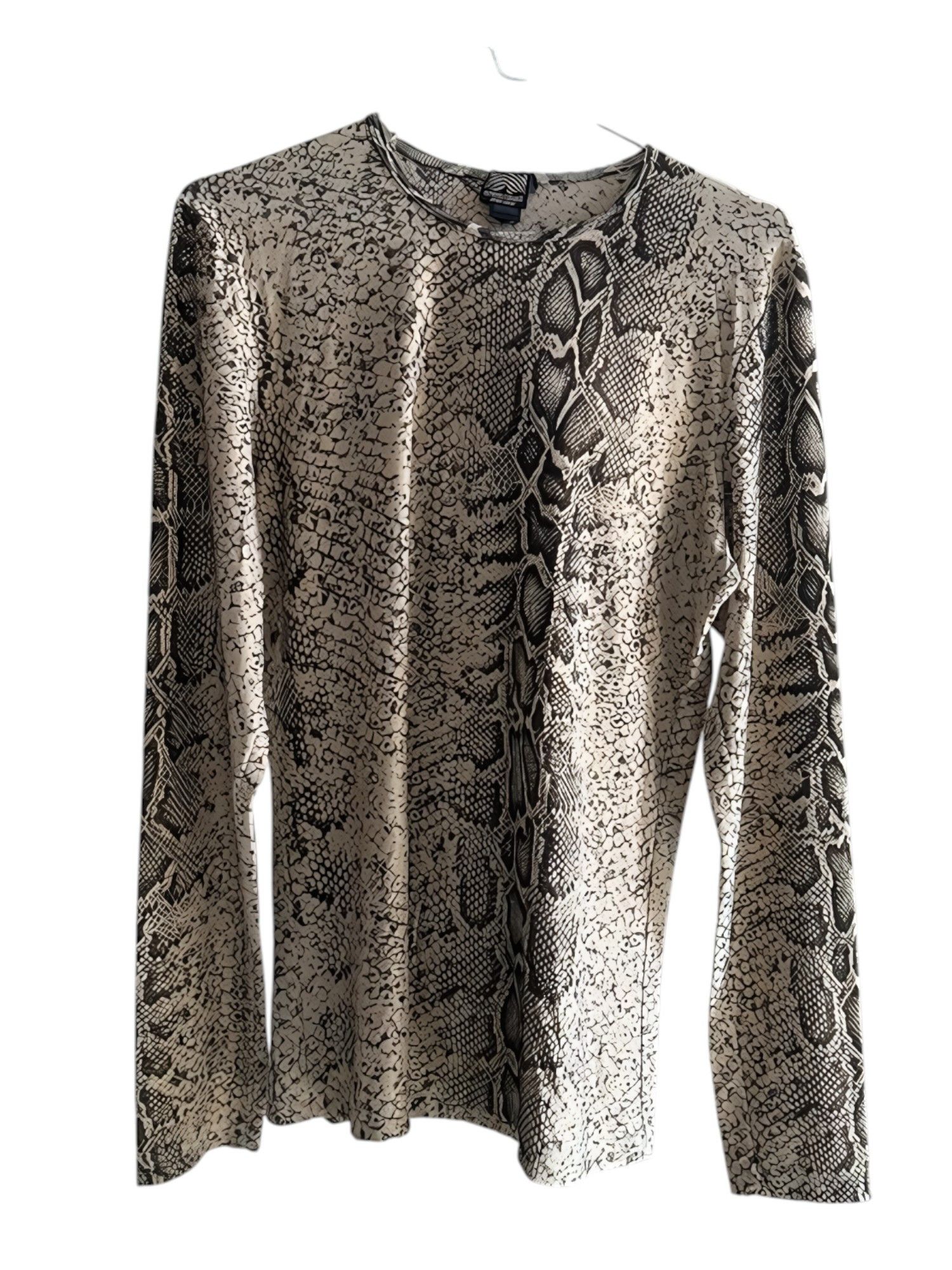 Roberto Cavalli SNAKESKIN PRINT LONGSLEEVE Size M / US 6-8 / IT 42-44 - 1 Thumbnail