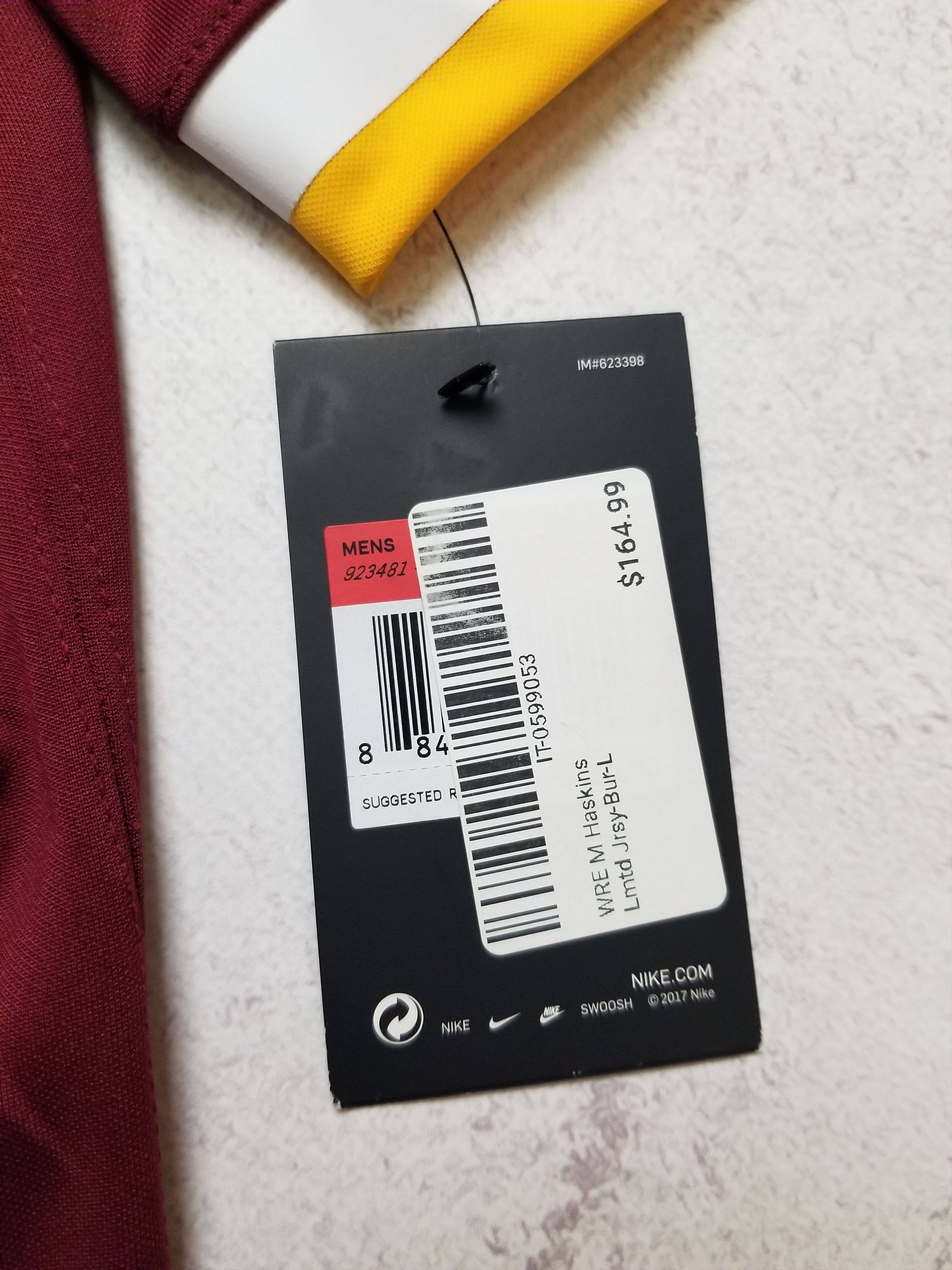 Nike Dwayne Haskins #7 Washington Redskins Limited Sewn Jersey Size US L / EU 52-54 / 3 - 21 Thumbnail