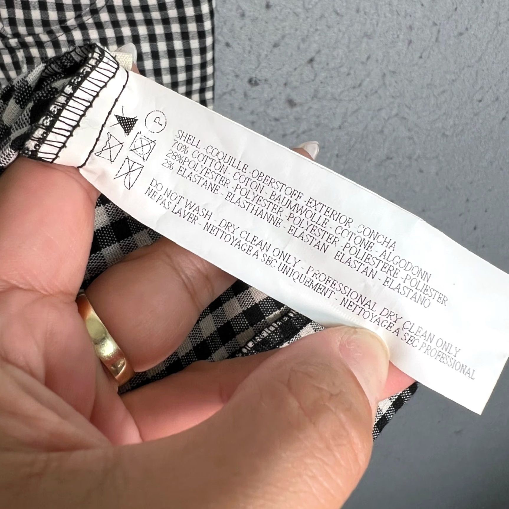Vintage VINTAGE Capulet Dress Gingham Black & White XS Womens Size XS / US 0-2 / IT 36-38 - 5 Thumbnail