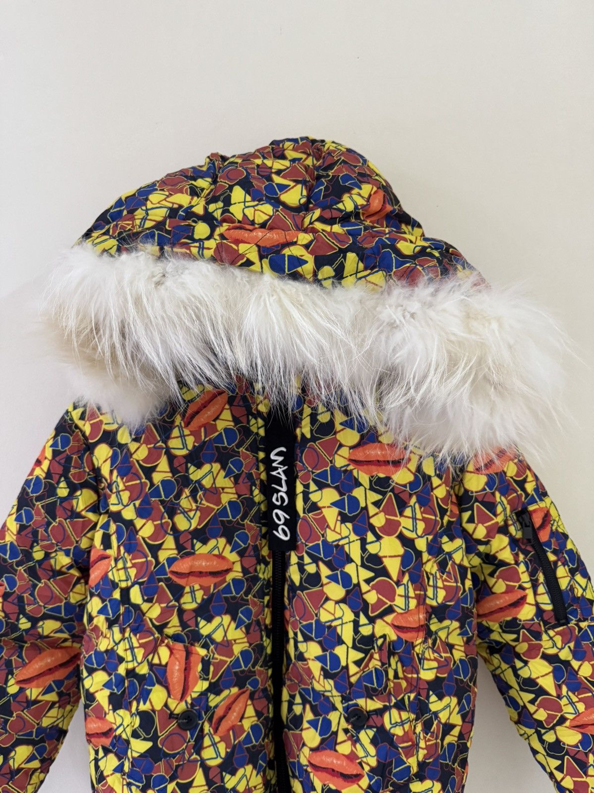 Le Grande Bleu (L.G.B.) 69 SLAM PLAY LOUD FUR HOODIE JACKET LIKE LGB STYLE Size US S / EU 44-46 / 1 - 2 Thumbnail