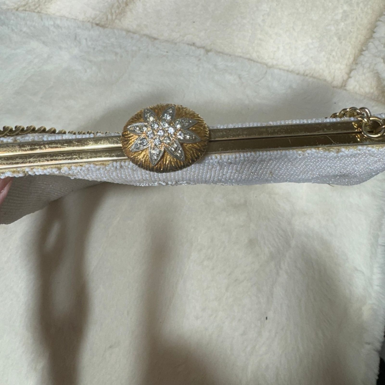 NBDN Nobrandedon VTG Belgium made hand beaded clutch Size ONE SIZE - 5 Thumbnail