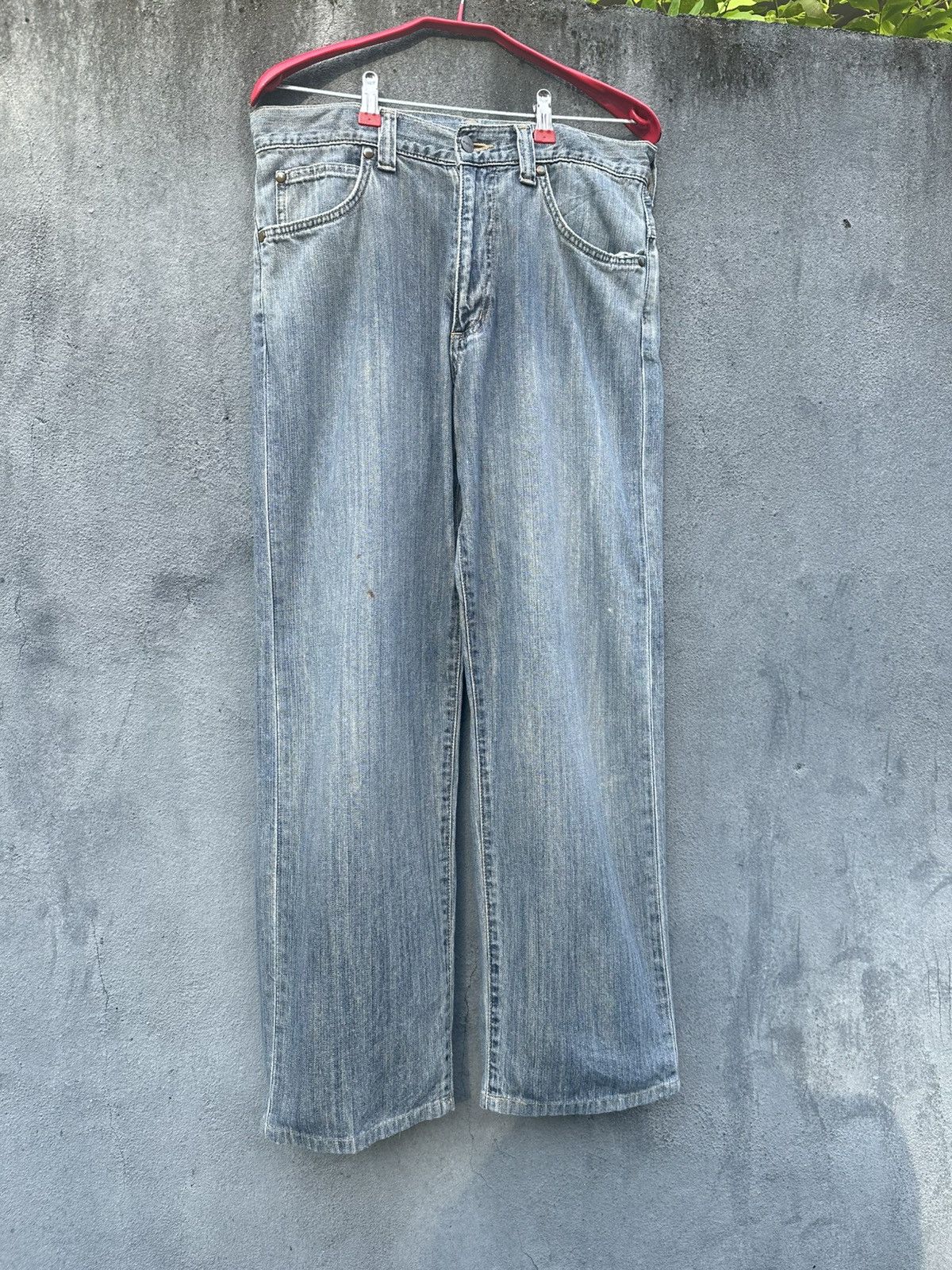 Wrangler 👹Vintage Wrangler Faded Baggy Jeans Size US 32 / EU 48 - 6 Thumbnail