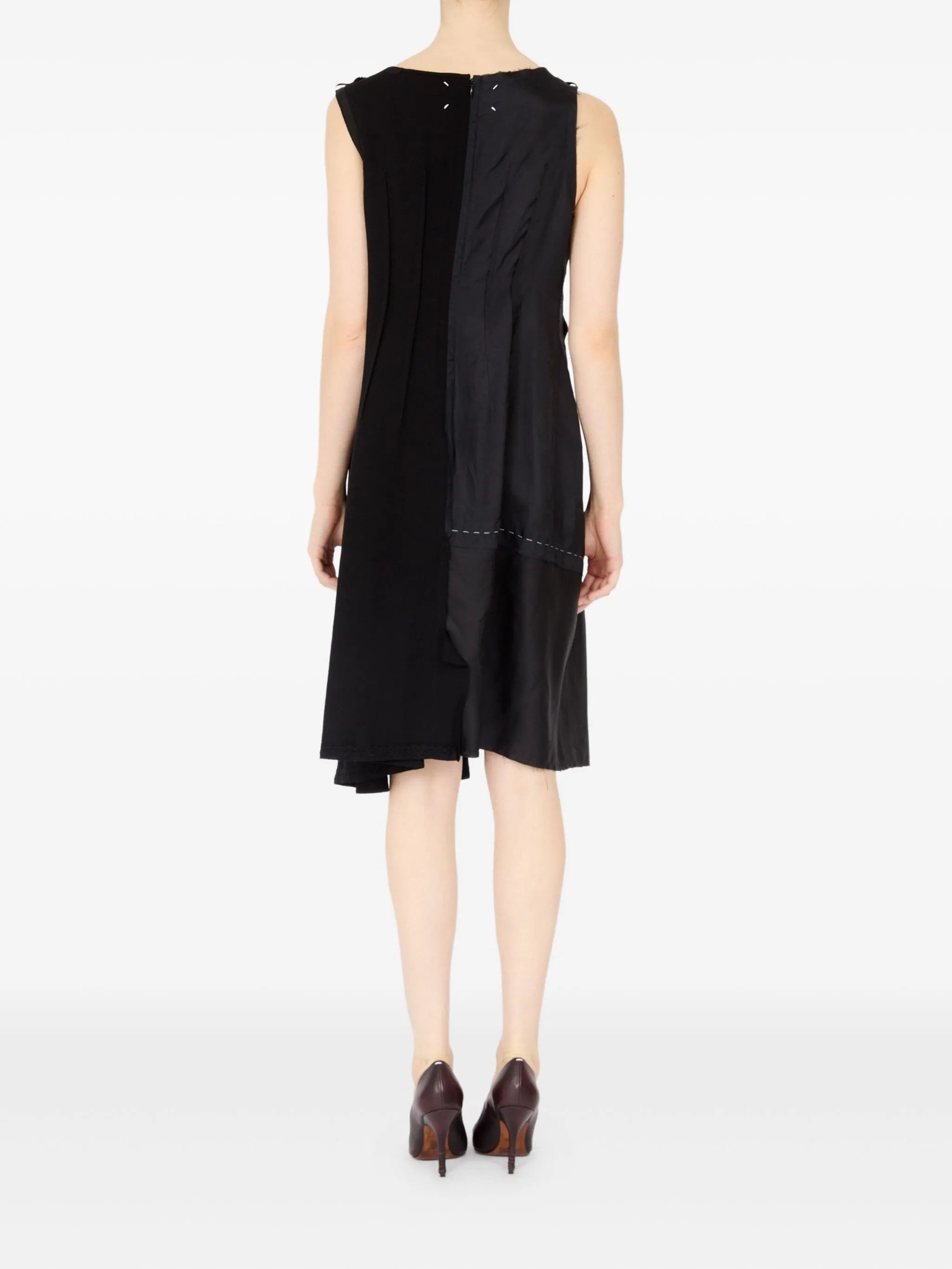 Maison Margiela o1w1db10526 Virgin Wool Midi Dress in Black Size M / US 6-8 / IT 42-44 - 5 Thumbnail