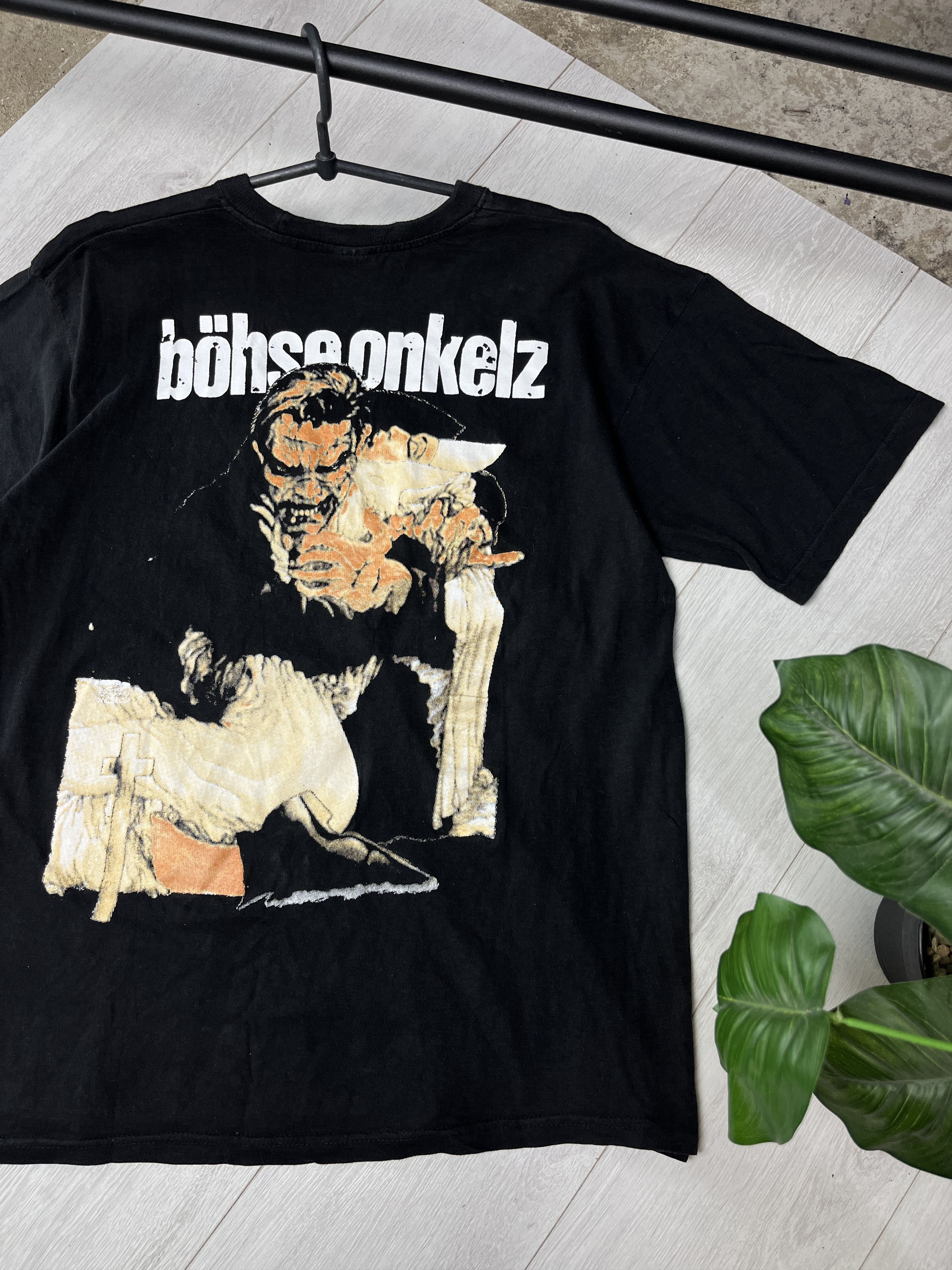 Band Tees 1990s BÖHSE ONKELZ DEMON GRAPHIC TEE - № 860 Size US L / EU 52-54 / 3 - 3 Thumbnail