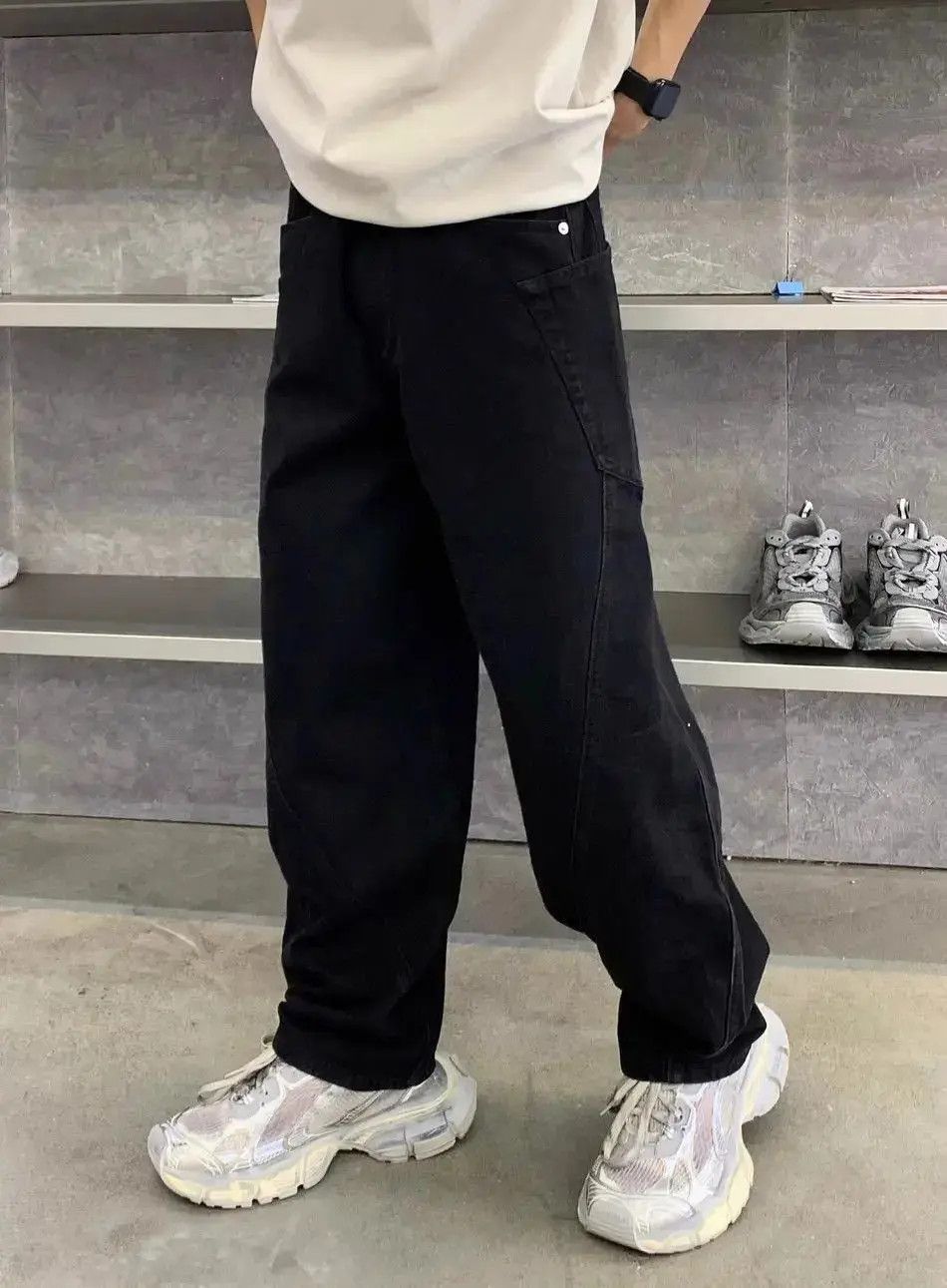 Japanese Brand Wide leg loose washed jeans Size US 32 / EU 48 - 3 Thumbnail