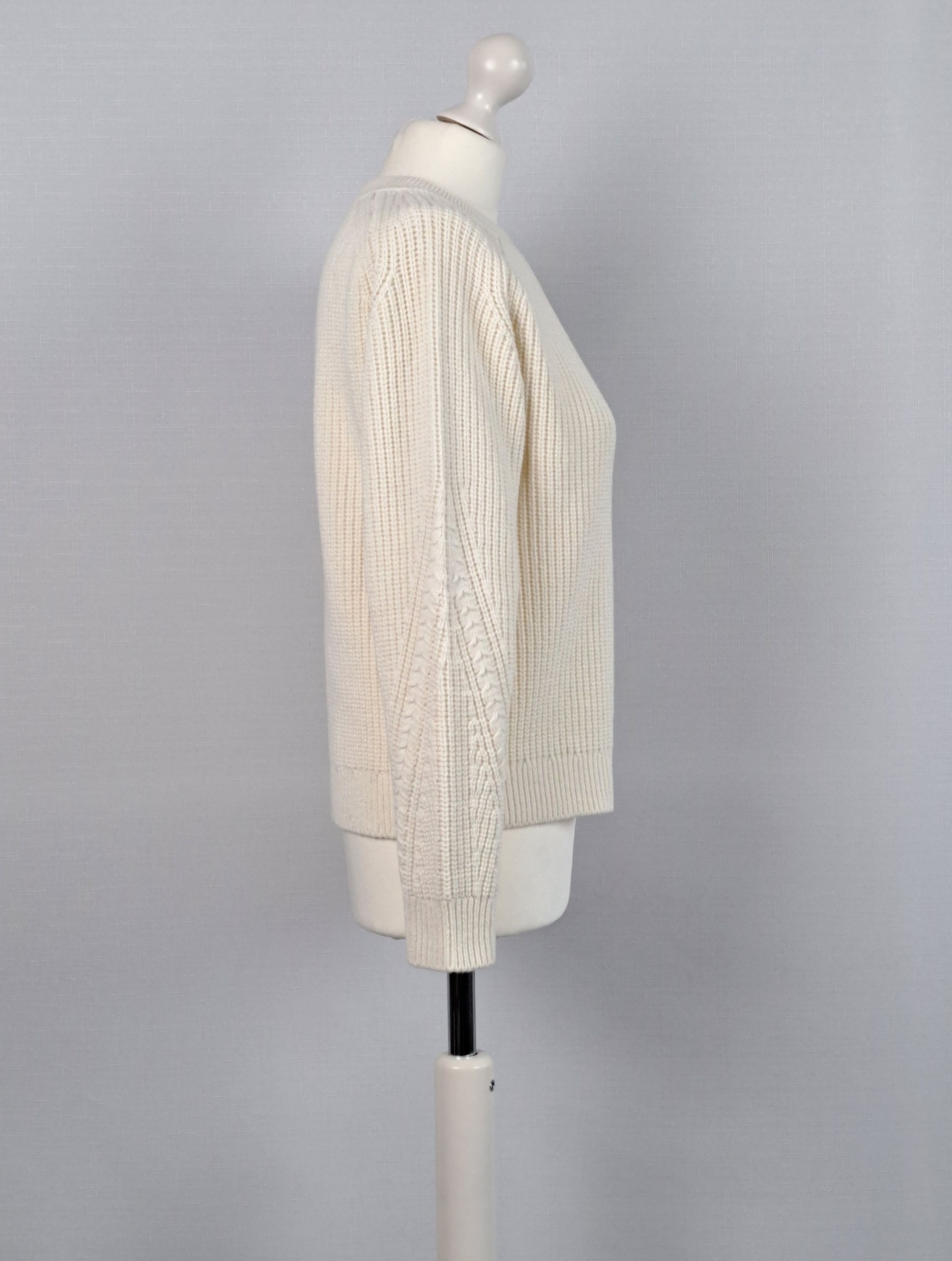 Sezane Sezane Darius wool/cotton sweater in ecru. Size S Size S / US 4 / IT 40 - 4 Thumbnail