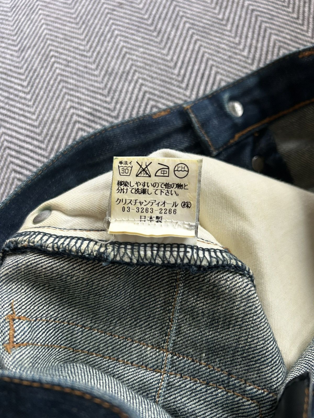 Dior dior homme ss04 indigo dyed raw denim Size US 26 / EU 42 - 4 Thumbnail