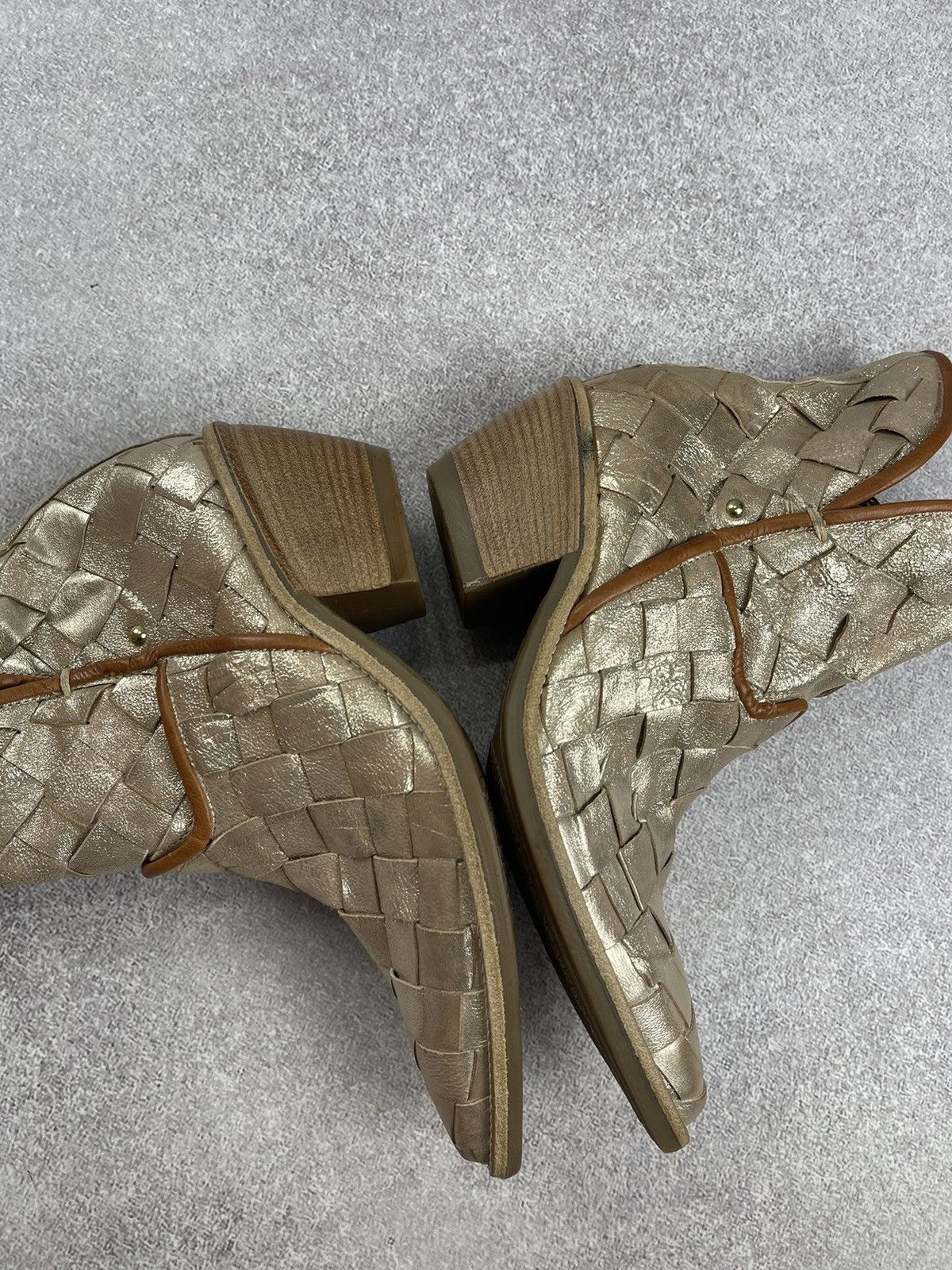 A.S.98 A.S. 98 Airstep Western Ancle Biker Boots Gold Size 38 Size US 8 / IT 38 - 12 Thumbnail