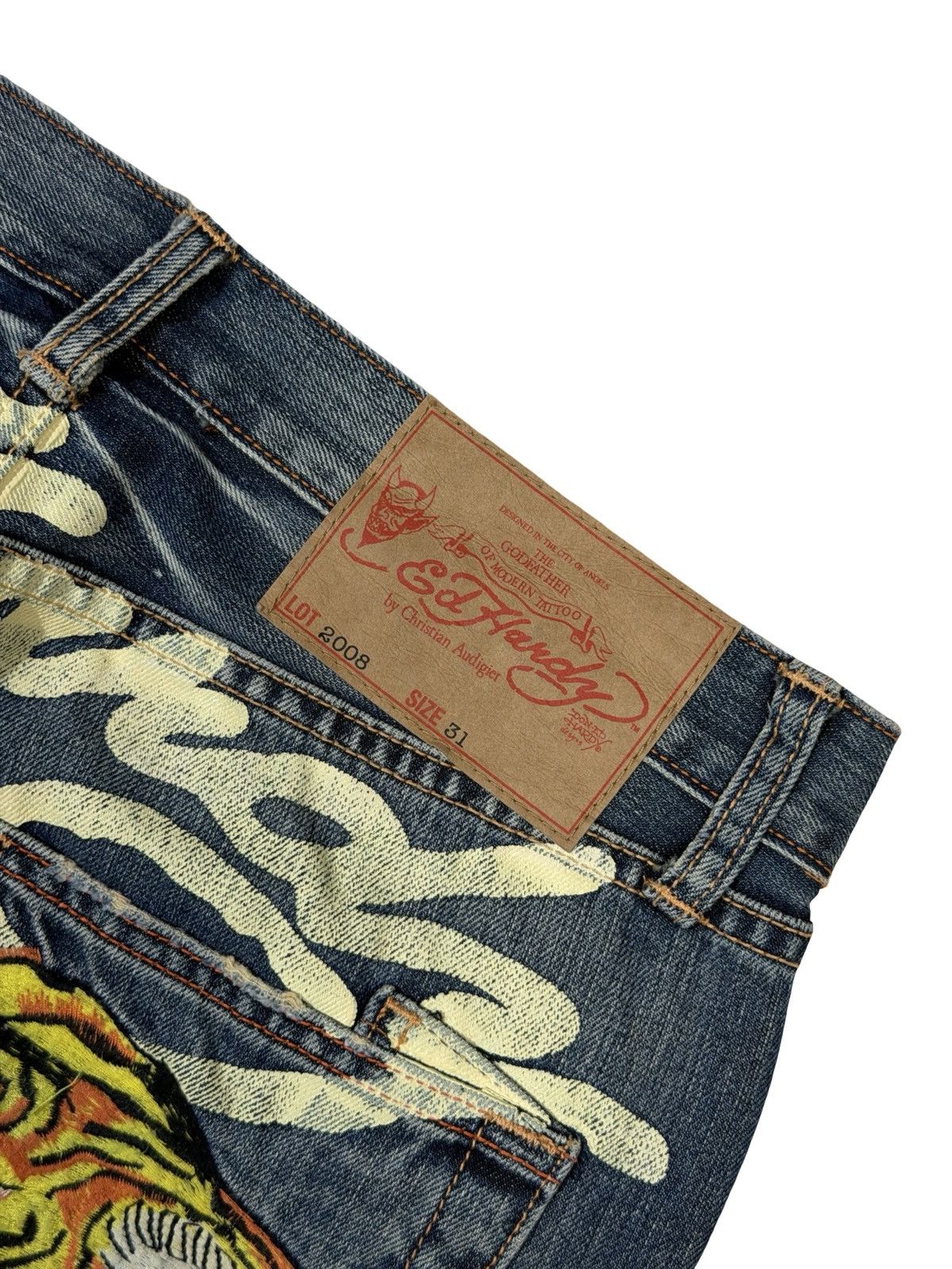 Ed Hardy Ed Hardy big embroidery Tattoo Size US 31 - 11 Thumbnail
