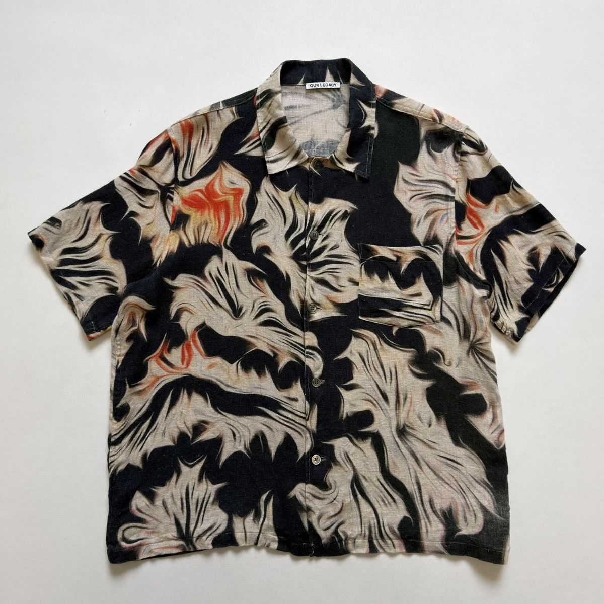 Our Legacy ‘Flame Platigra’ Print Box Shirt Size US M / EU 48-50 / 2 - 2 Thumbnail