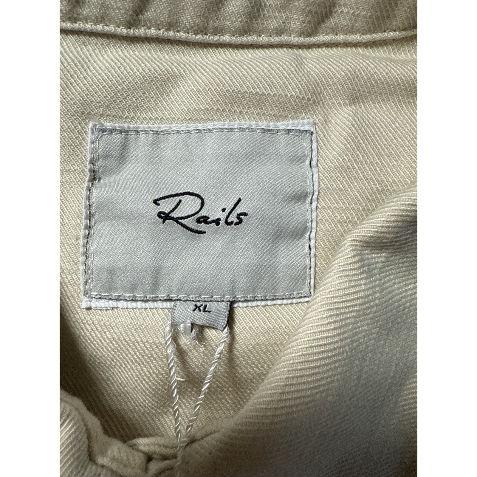 Rails Rails Fern Snap Shirt in Bone Long Sleeve Pocket Detail XL Size XL / US 12-14 / IT 48-50 - 5 Thumbnail