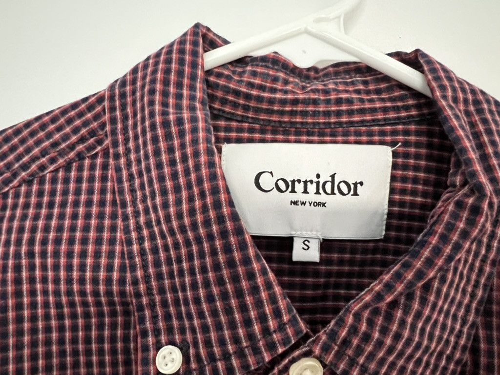 Corridor Navy/Red Check Long Sleeve Button Up Size US S / EU 44-46 / 1 - 3 Thumbnail