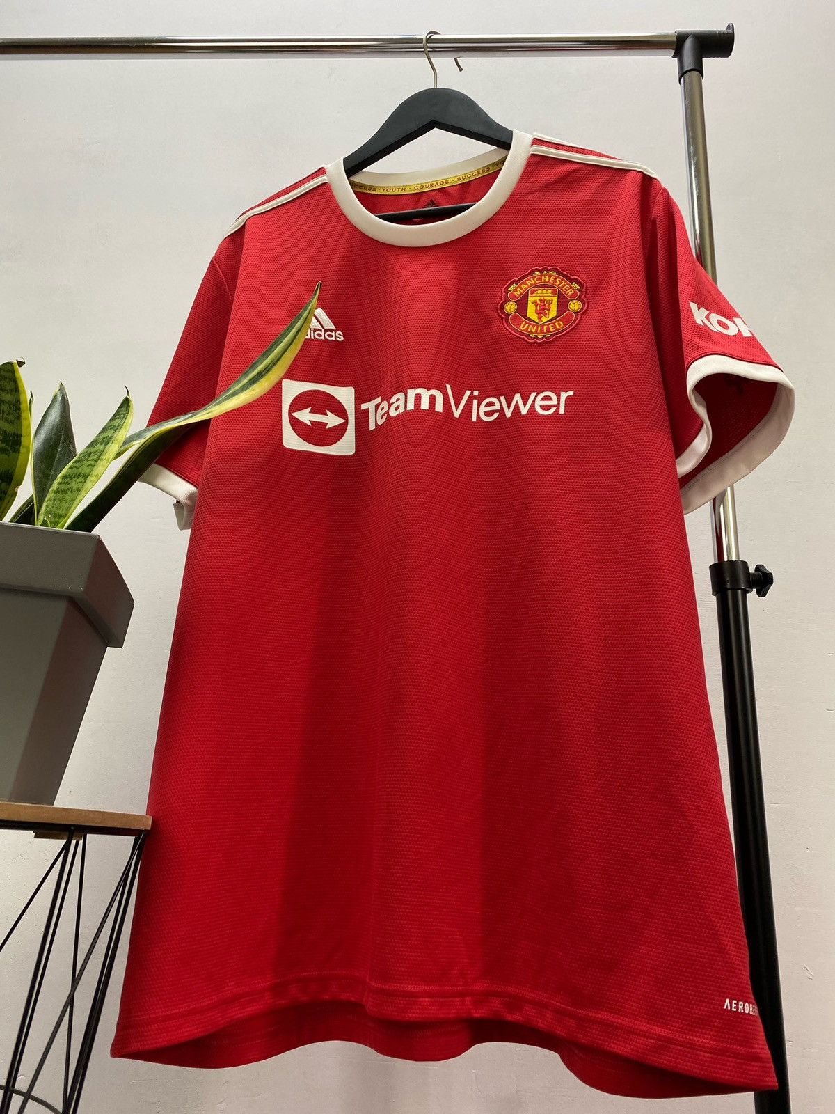 Adidas Manchester United 2021 2022 soccer jersey Football Shirt Size US XXL / EU 58 / 5 - 4 Thumbnail