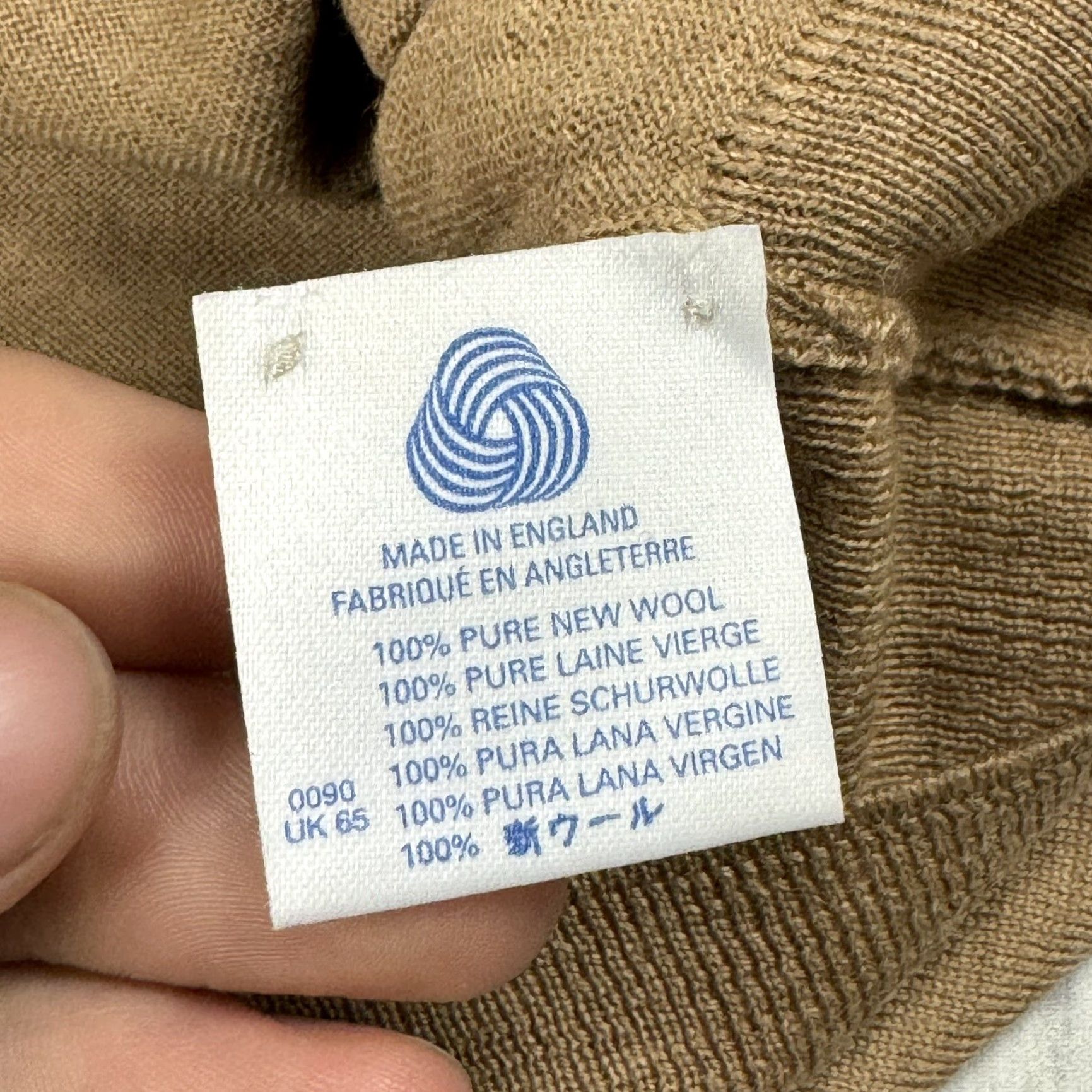 Paul Stuart VINTAGE Paul Stuart Dress Sweater Vest Shirt MENS XL TAN Beige 1980s 100% Wool UK Made Mens Regular Vest Size US XL / EU 56 / 4 - 5 Thumbnail