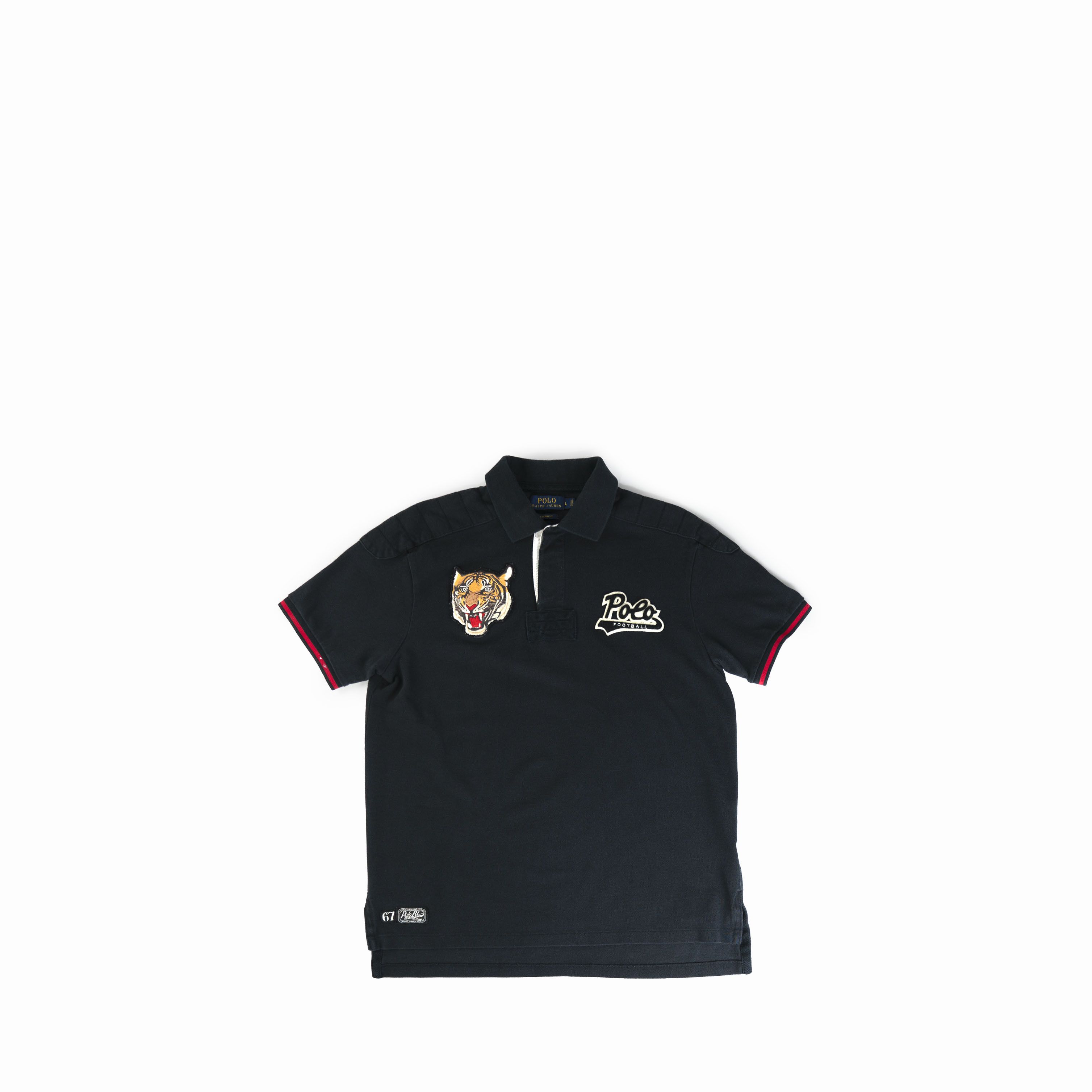 Polo Ralph Lauren 2017 Polo Ralph Lauren Tiger Football Graphic Polo Shirt Size US L / EU 52-54 / 3 - 1 Thumbnail