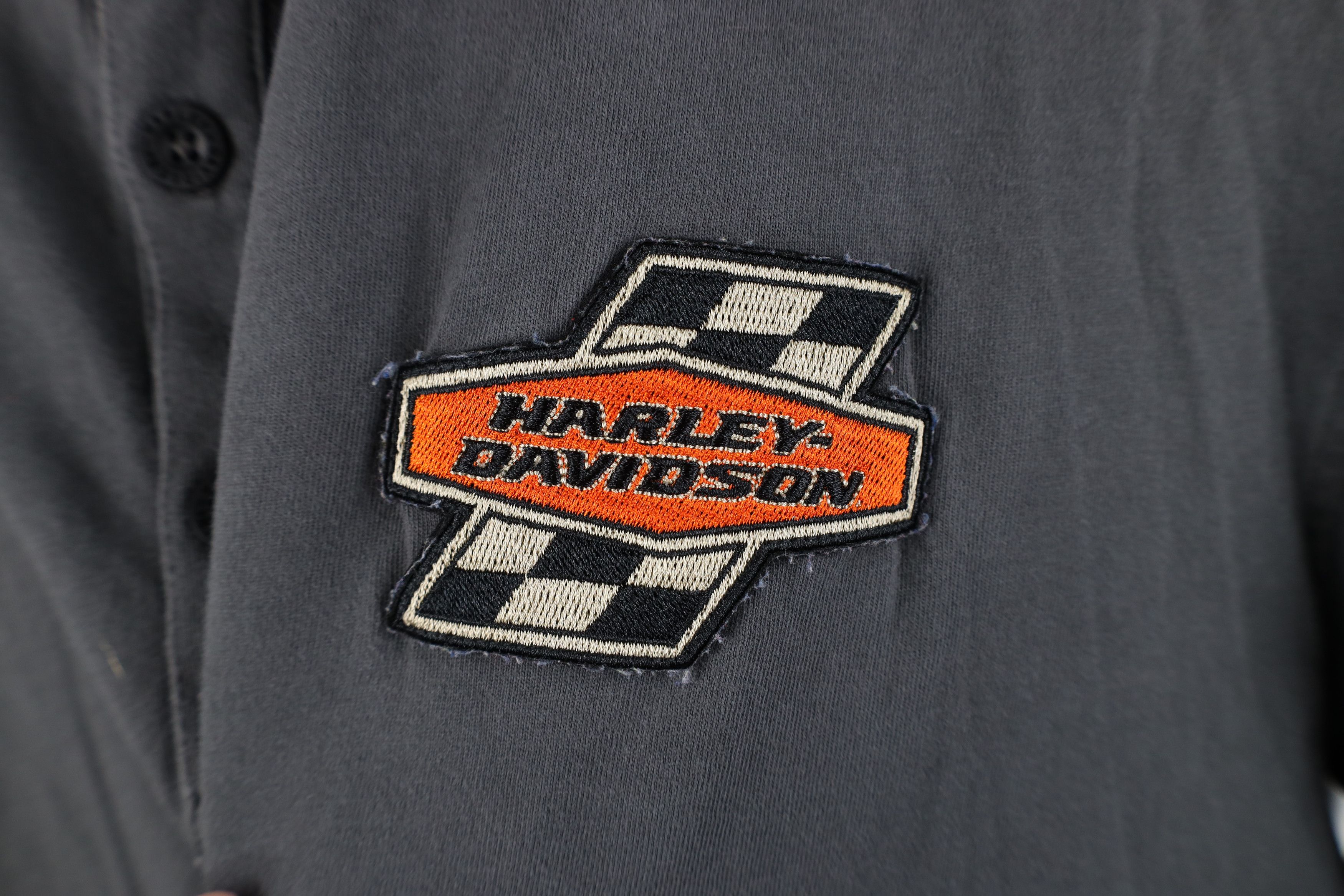Vintage Vintage Y2K Harley Davidson Long Sleeve Henley T-Shirt Size US XXL / EU 58 / 5 - 4 Thumbnail