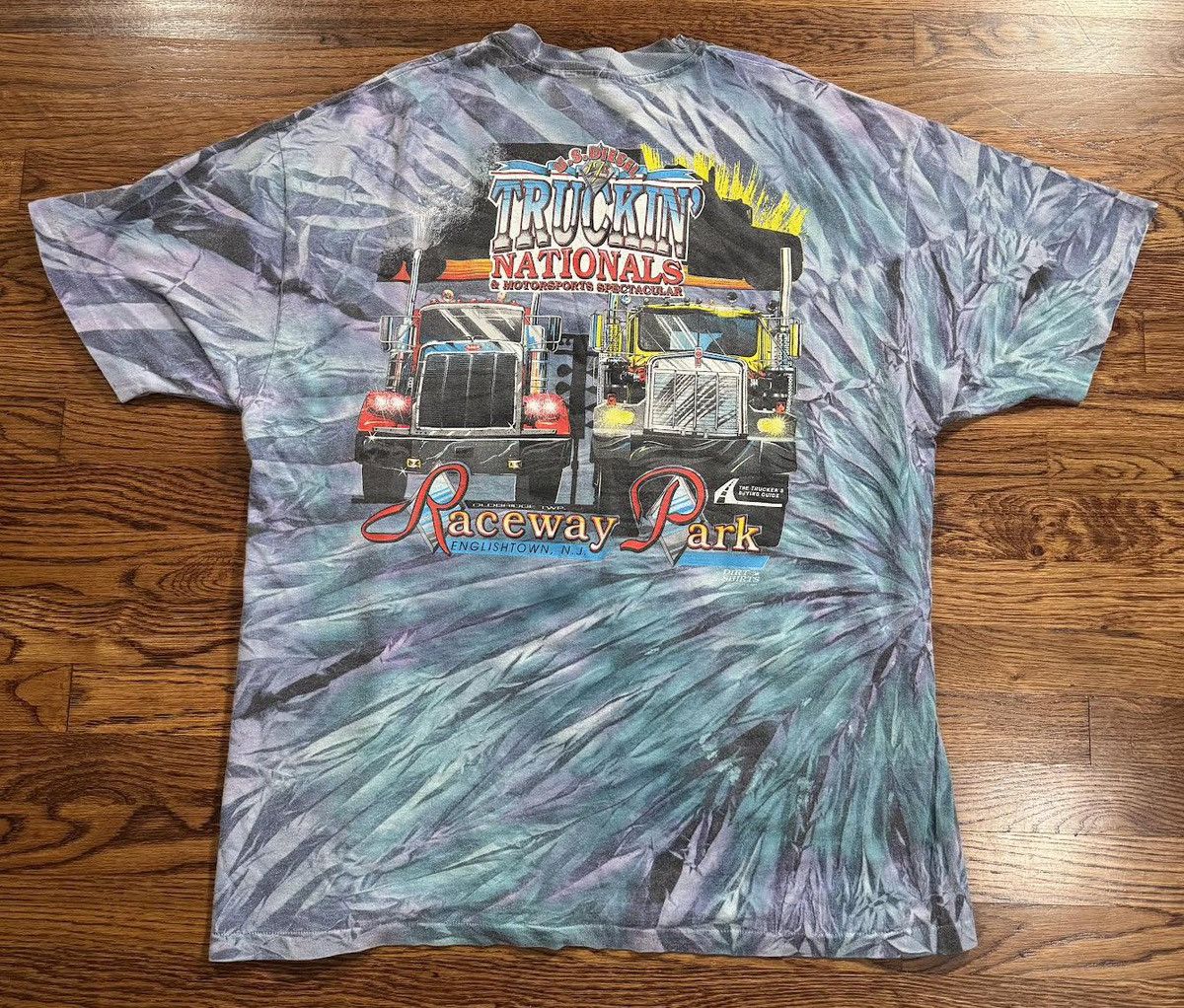Vintage Vintage English Town U.S. Diesel Truck In Nationals Tie Dye Size US XXL / EU 58 / 5 - 3 Thumbnail