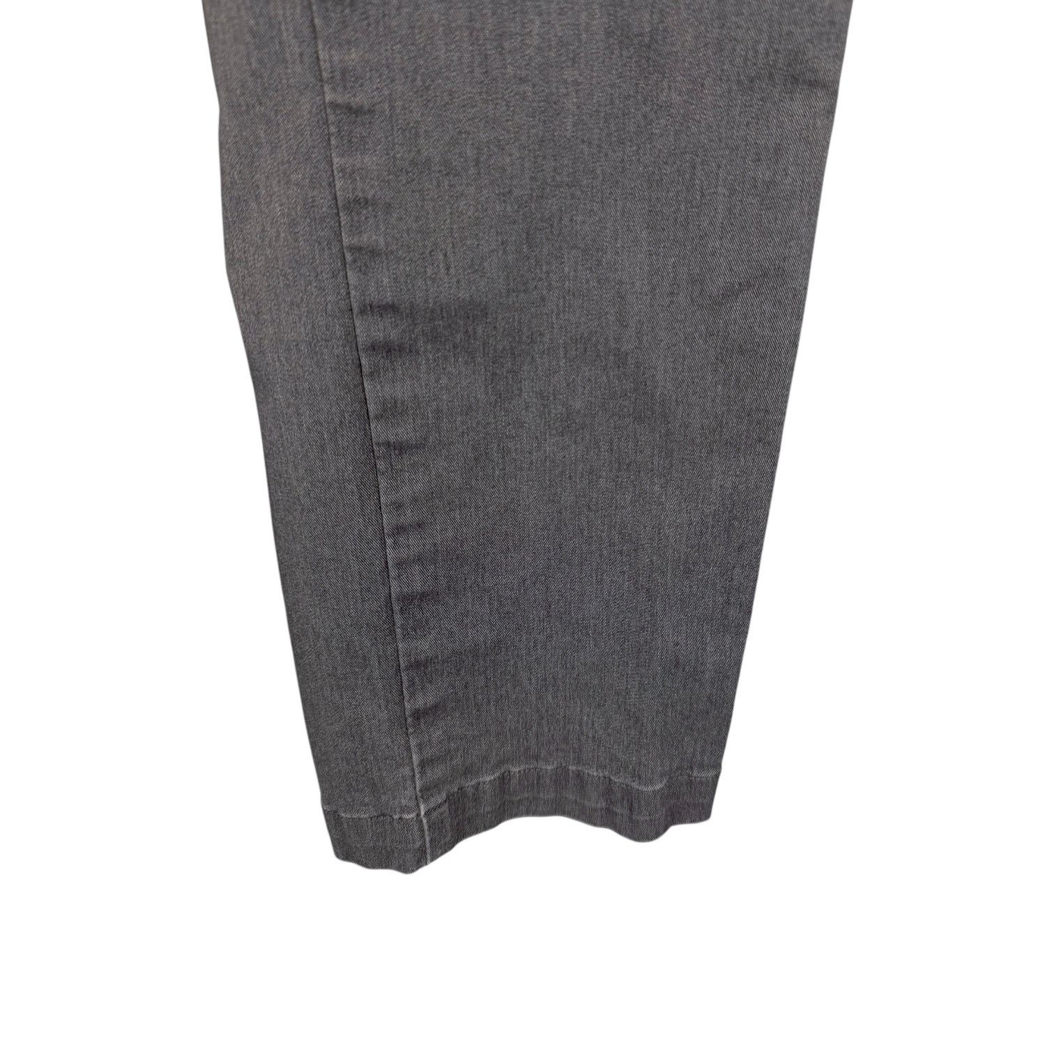 Uniqlo Men's Uniqlo Slim Straight Gray Stretch Khaki Pants 35x34 Size US 35 - 3 Thumbnail