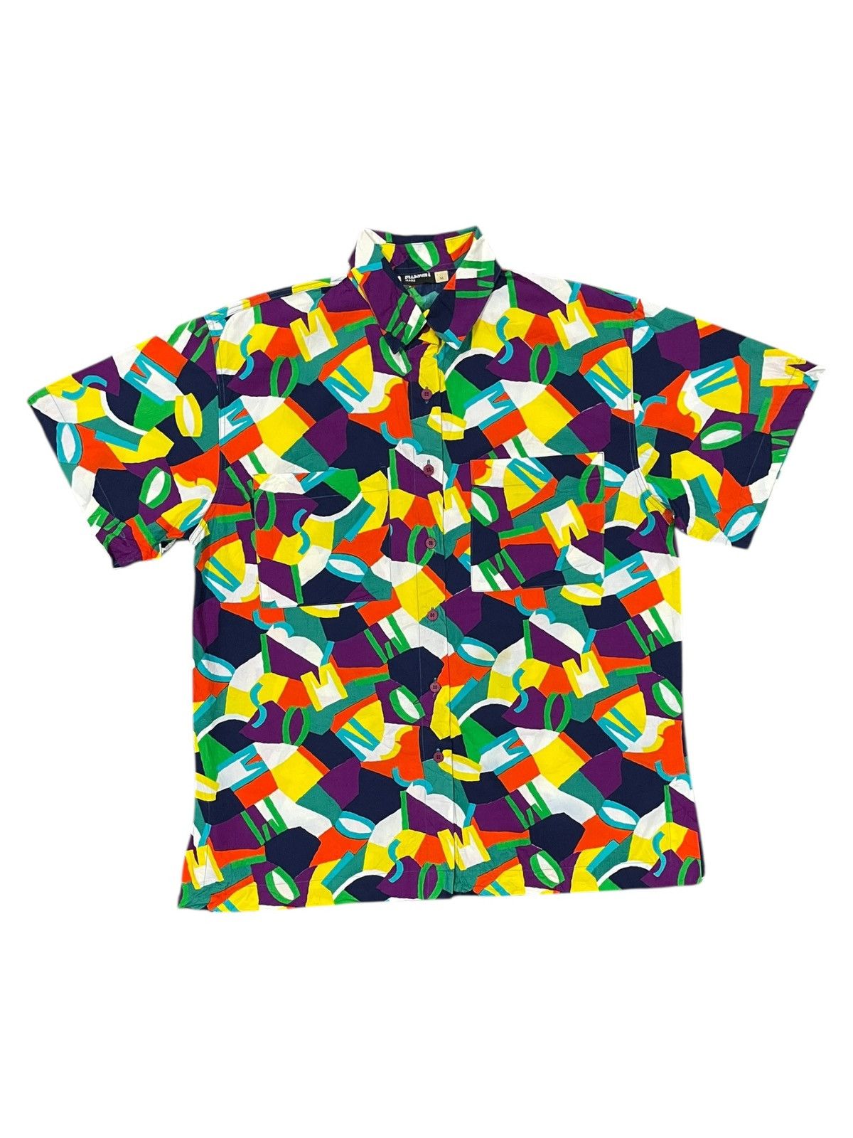 Missoni Missoni Mare Vintage 90s Alphabetical Abstract Art Shirts Size US XL / EU 56 / 4 - 2 Thumbnail