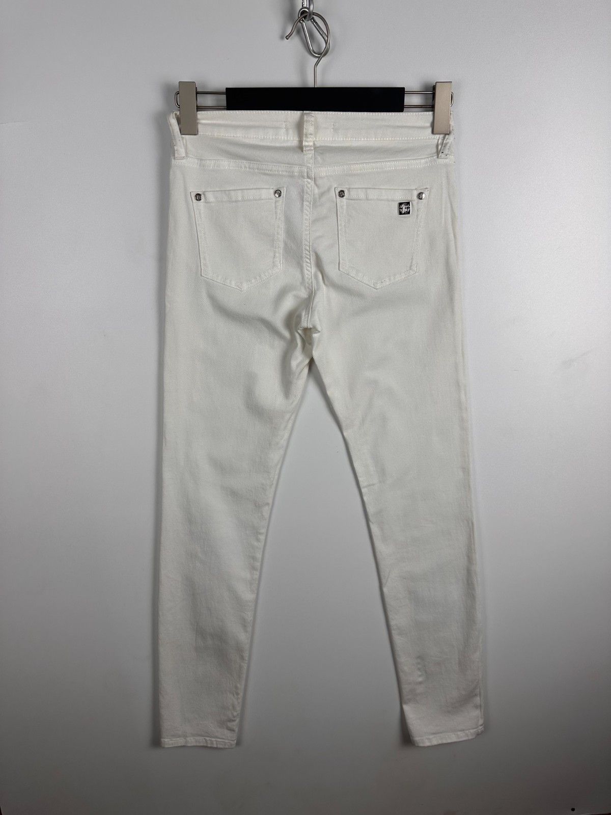 Roberto Cavalli Roberto Cavalli Cotton Blend White Stretching Skinny Jeans Size 28" / US 6 / IT 42 - 6 Thumbnail