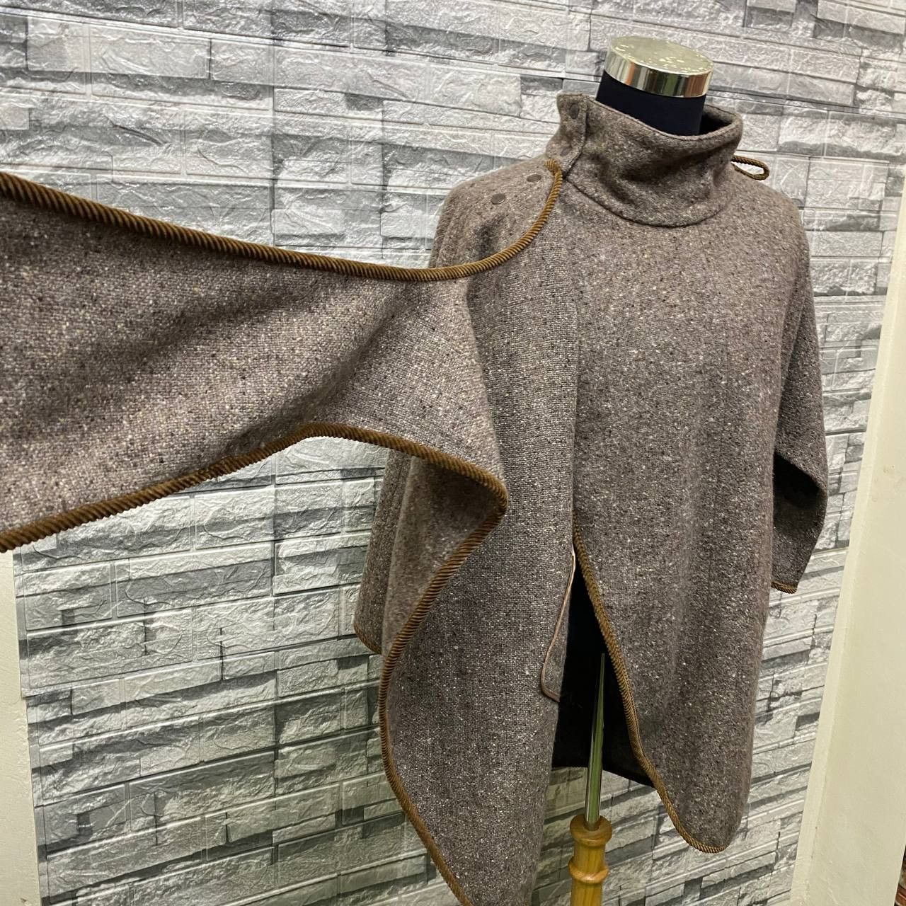 Japanese Brand YOHJI YAMAMOTO STYLE BOBBIE BROOKS N.YORK SCARF COAT WOOL Size US M / EU 48-50 / 2 - 5 Thumbnail