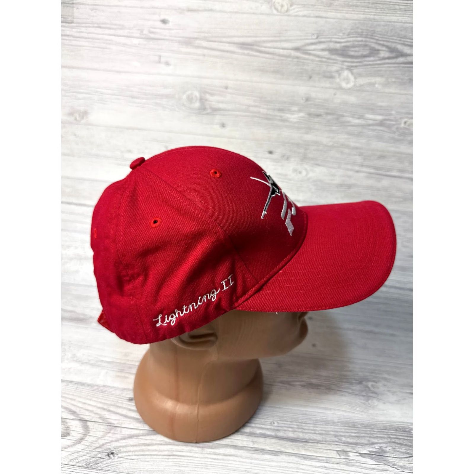 Vintage F35 Switzerland Flight Evaluation Payerne ab 2019 Red Baseball Cap Men One Size Cotton USA Shipping Cap aviation Size ONE SIZE - 6 Thumbnail