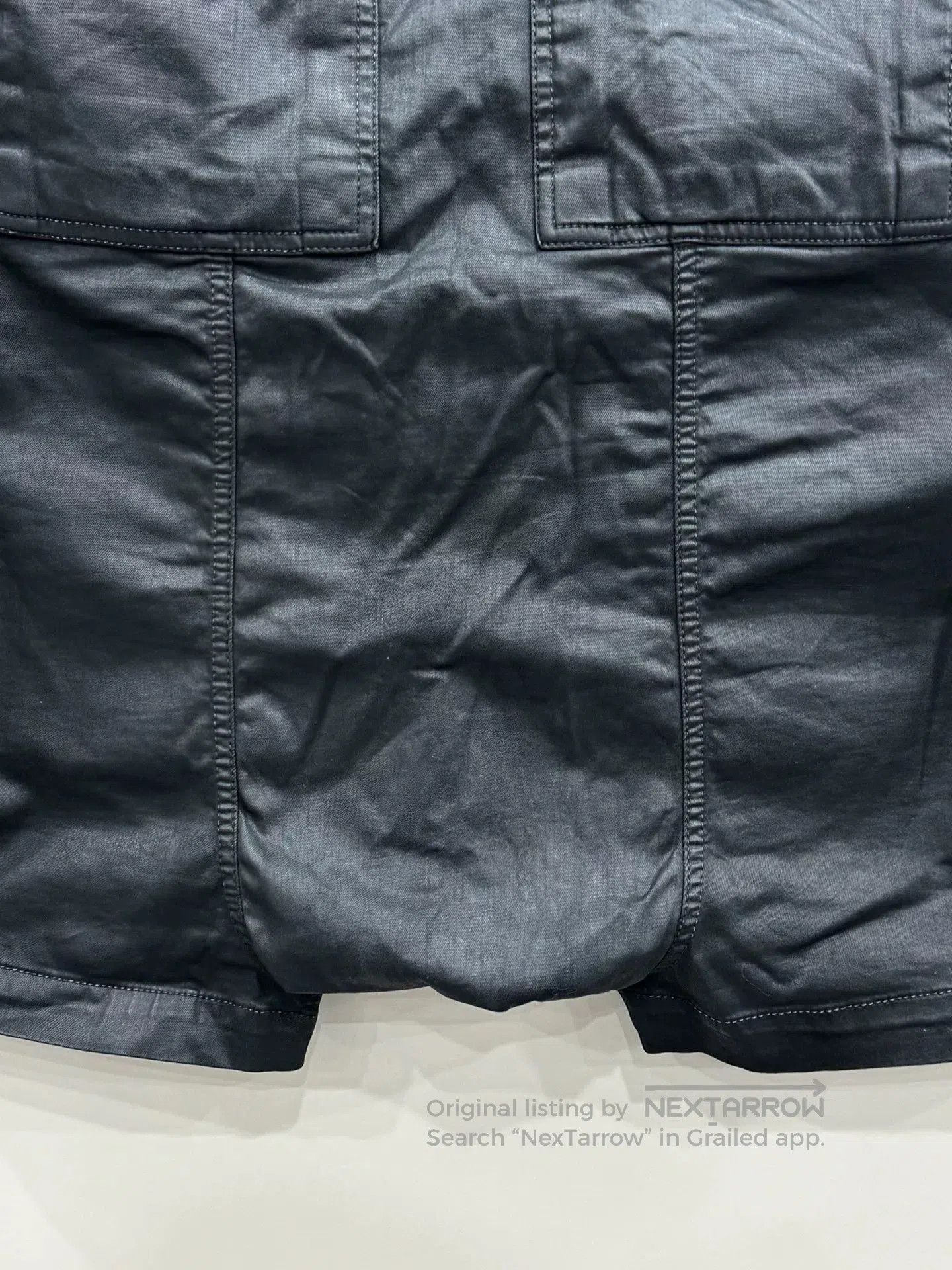 Rick Owens Rick Owens Waxed Double-Ring Shorts. Size US 32 / EU 48 - 6 Thumbnail