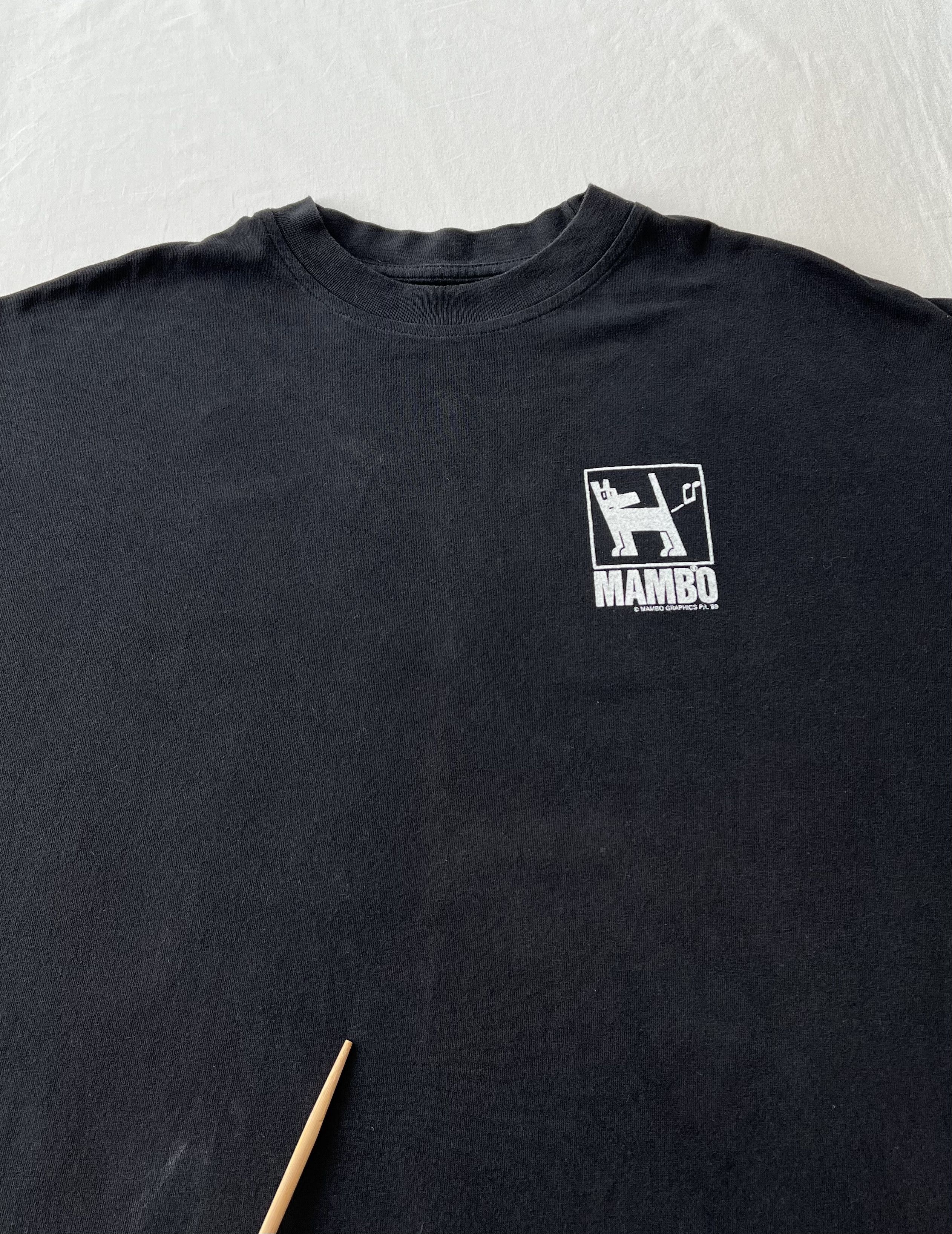 Mambo Vintage 1989 Mambo Dog Surf Black Long Sleeve T-shirt Size US L / EU 52-54 / 3 - 6 Thumbnail